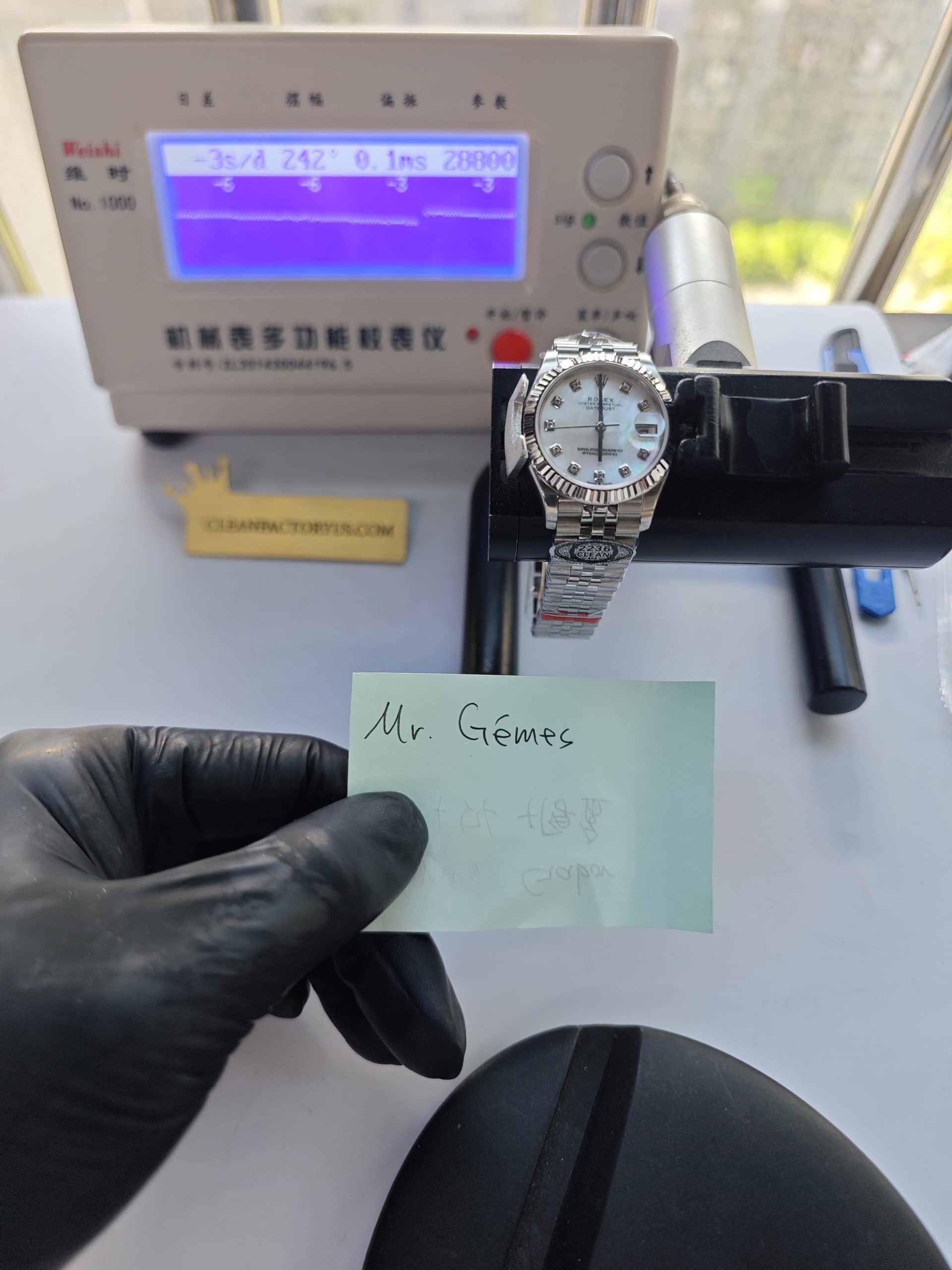 Clean Factory Rolex Lady Datejust 31mm 278274 Jubilee Mother of Pearl Dial Diamond Makes Platinum Fluted Bezel