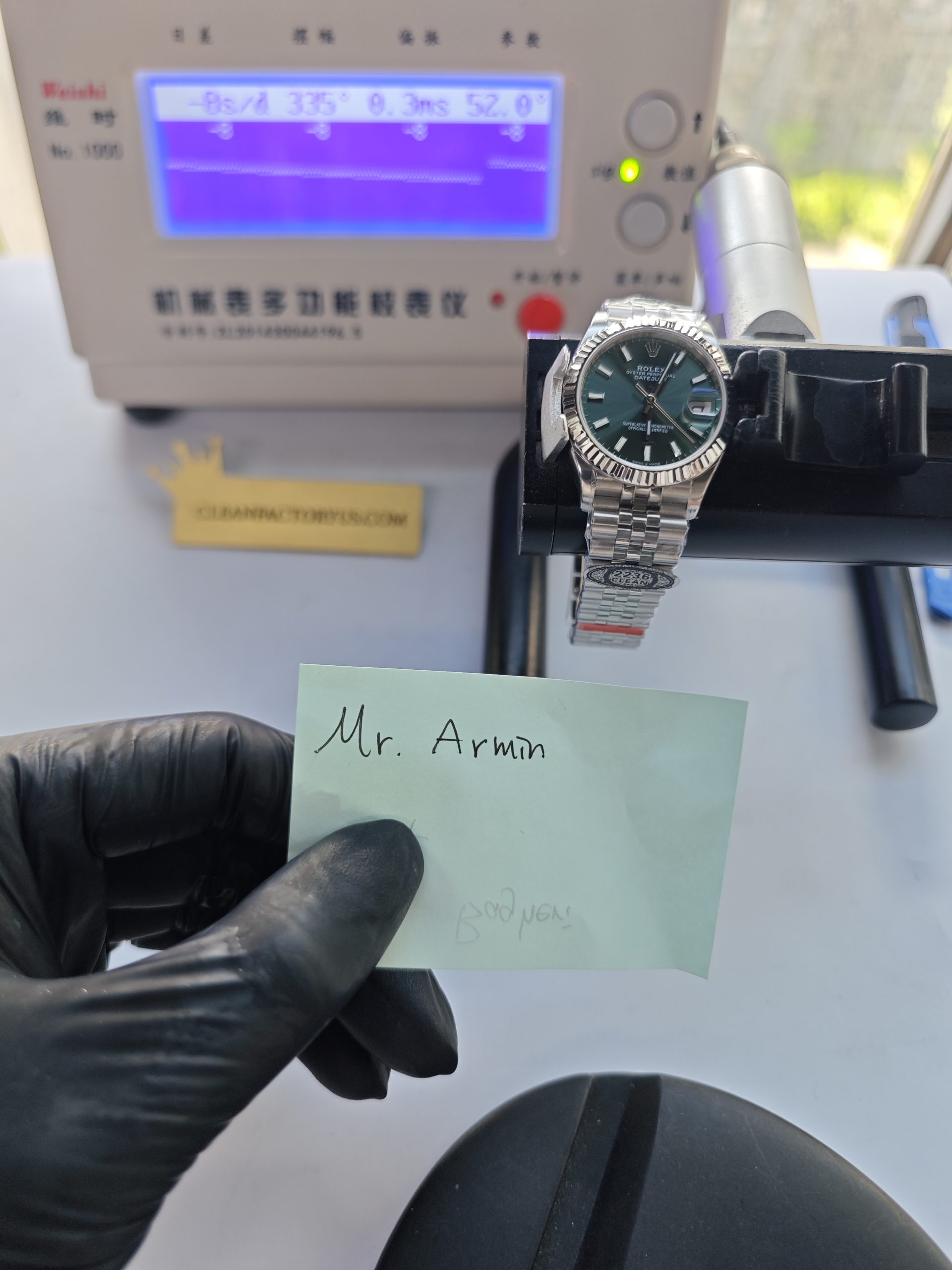 Clean Factory Lady Datejust 31mm 278274Jubilee, Green Dial,