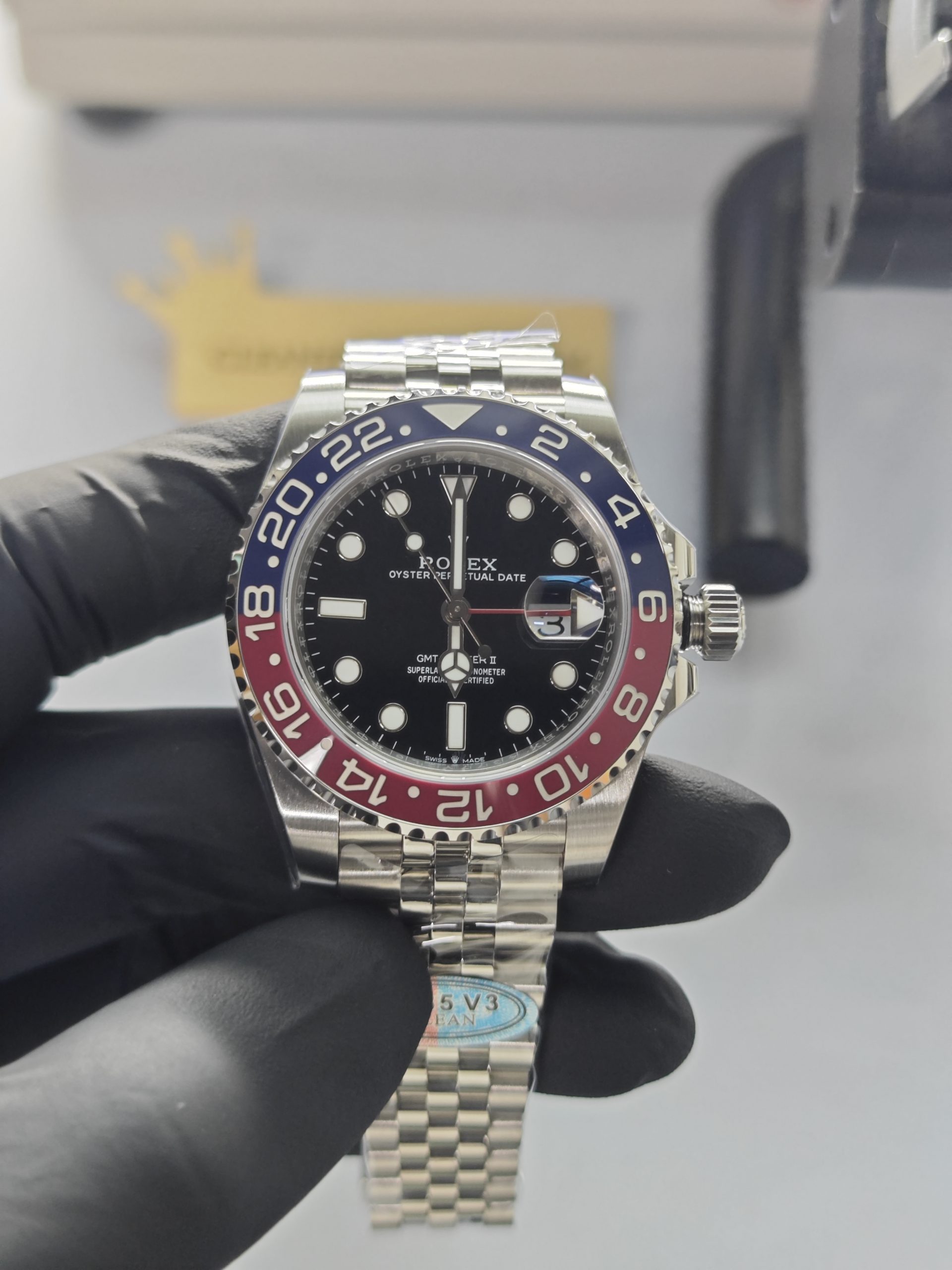 Clean Factory Rolex GMT Master II 126710blro Jubilee Pepsired Blue Ceramic Bezel
