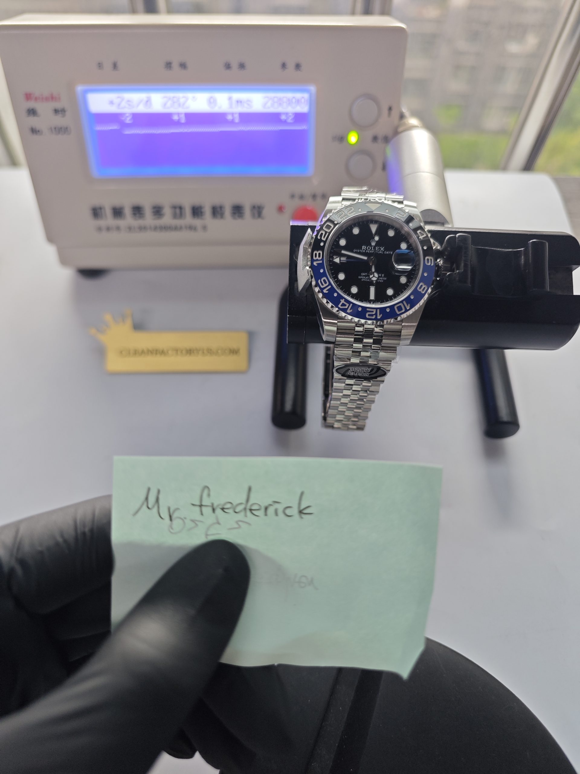 Clean Factory Rolex GMT Master II 126710blnr Jubilee Batman Black Blue Ceramic Bezel