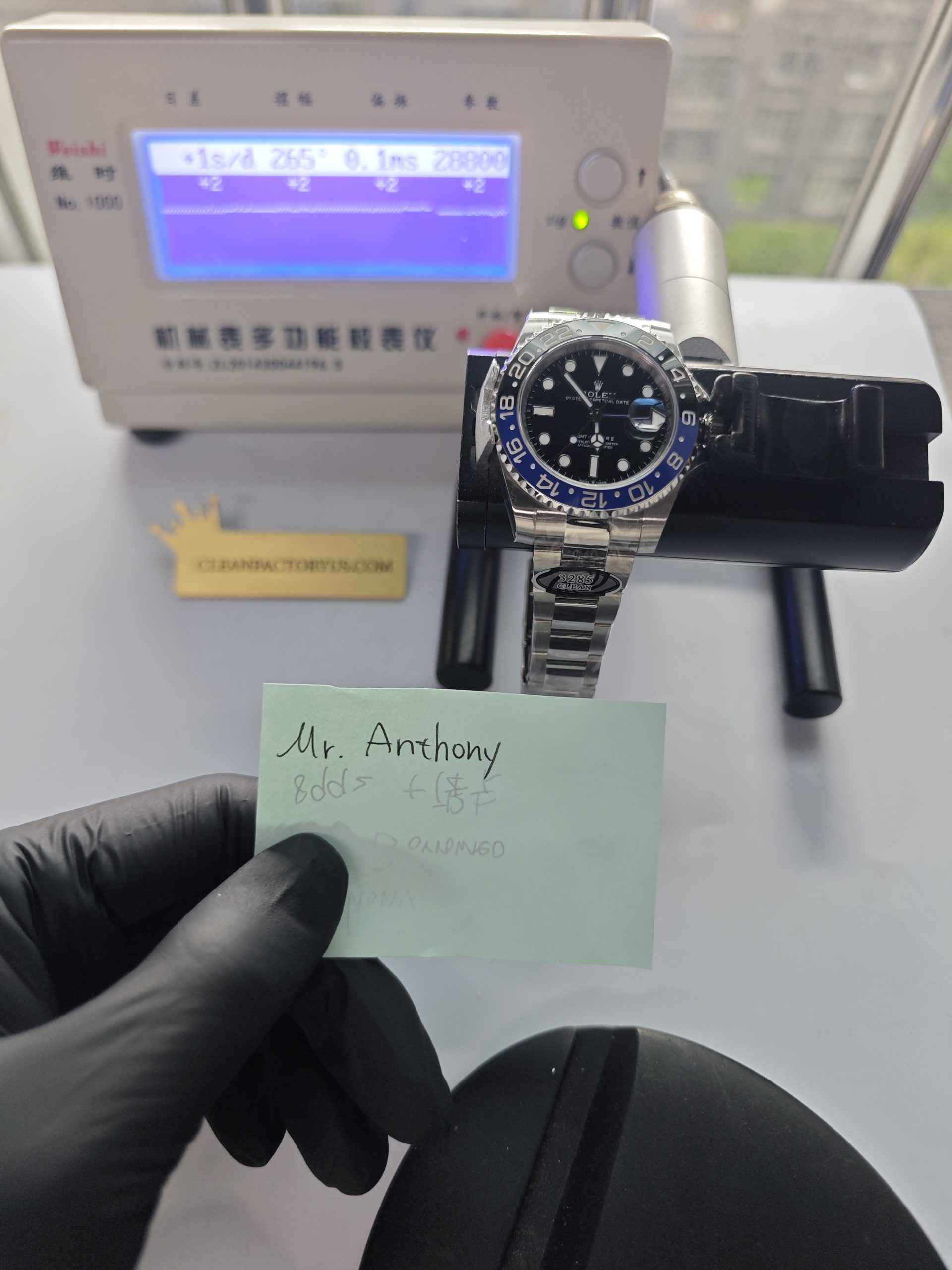 Clean Factory Rolex GMT Master II 126713grnr Oyster Black Grey Ceramic Bezel