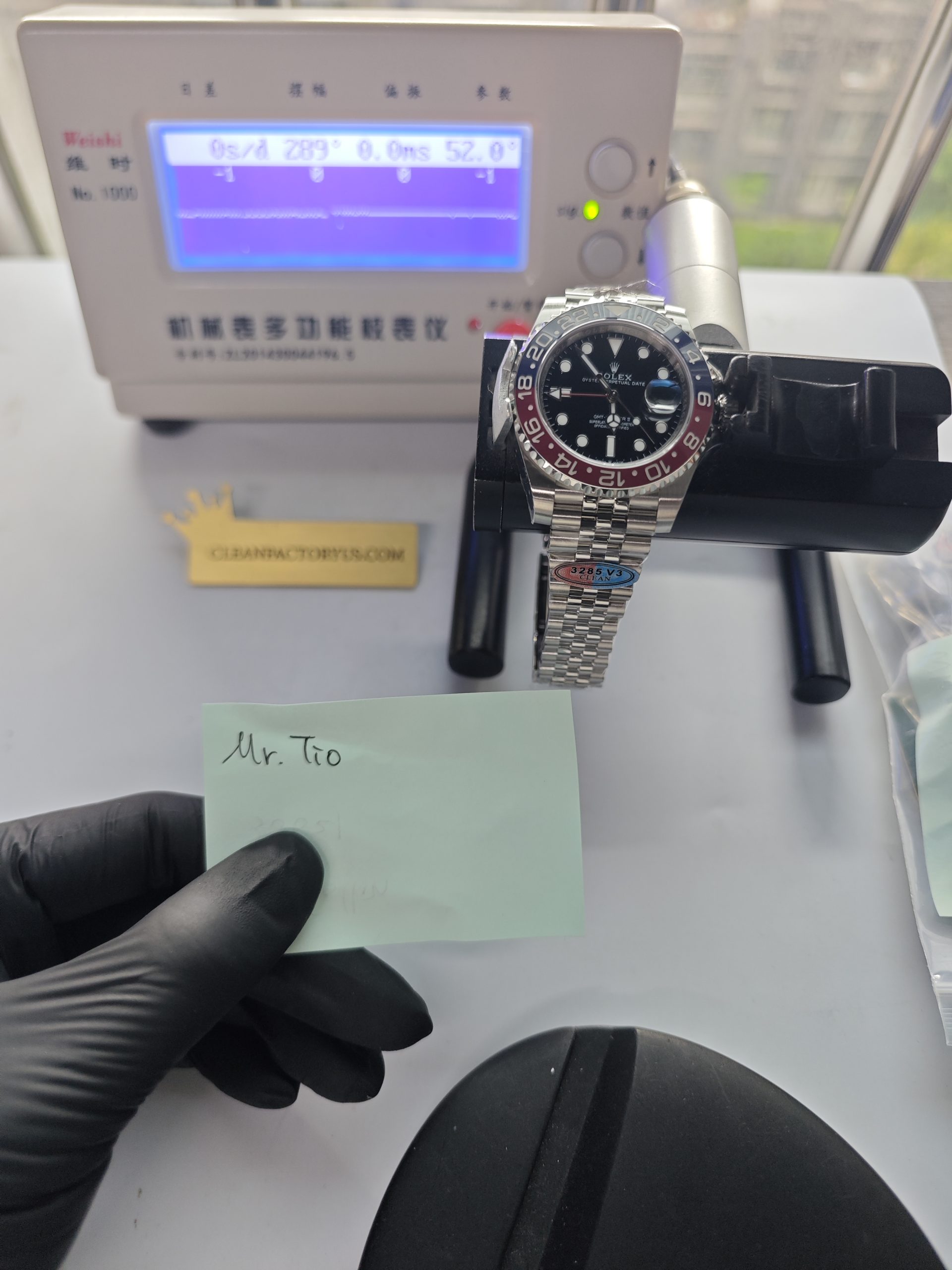 Clean Factory GMT Master II 126710BLRO Jubilee, “Pepsi”Red/Blue Ceramic Bezel