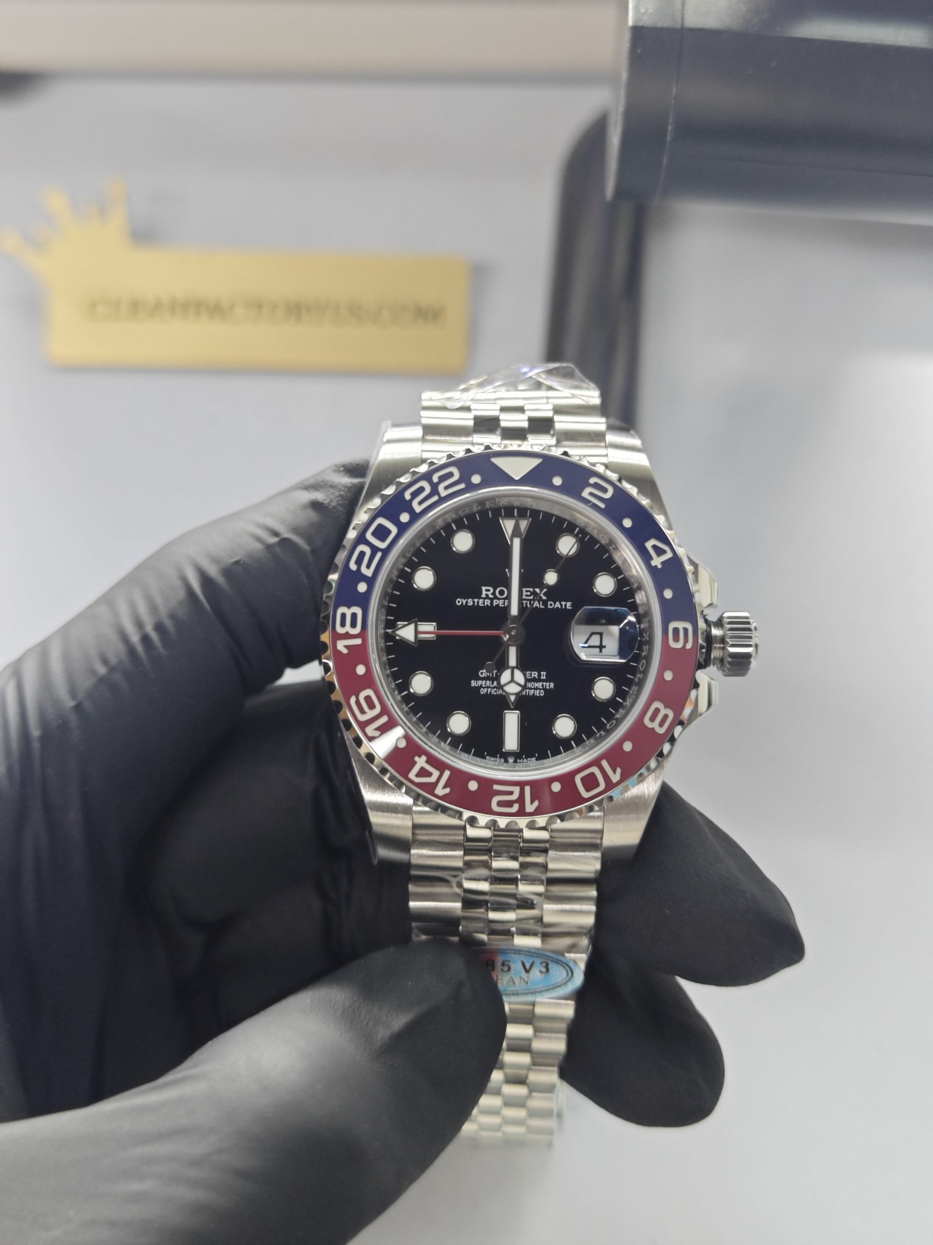 Clean Factory GMT Master II 126710BLRO Jubilee, “Pepsi”Red/Blue Ceramic Bezel