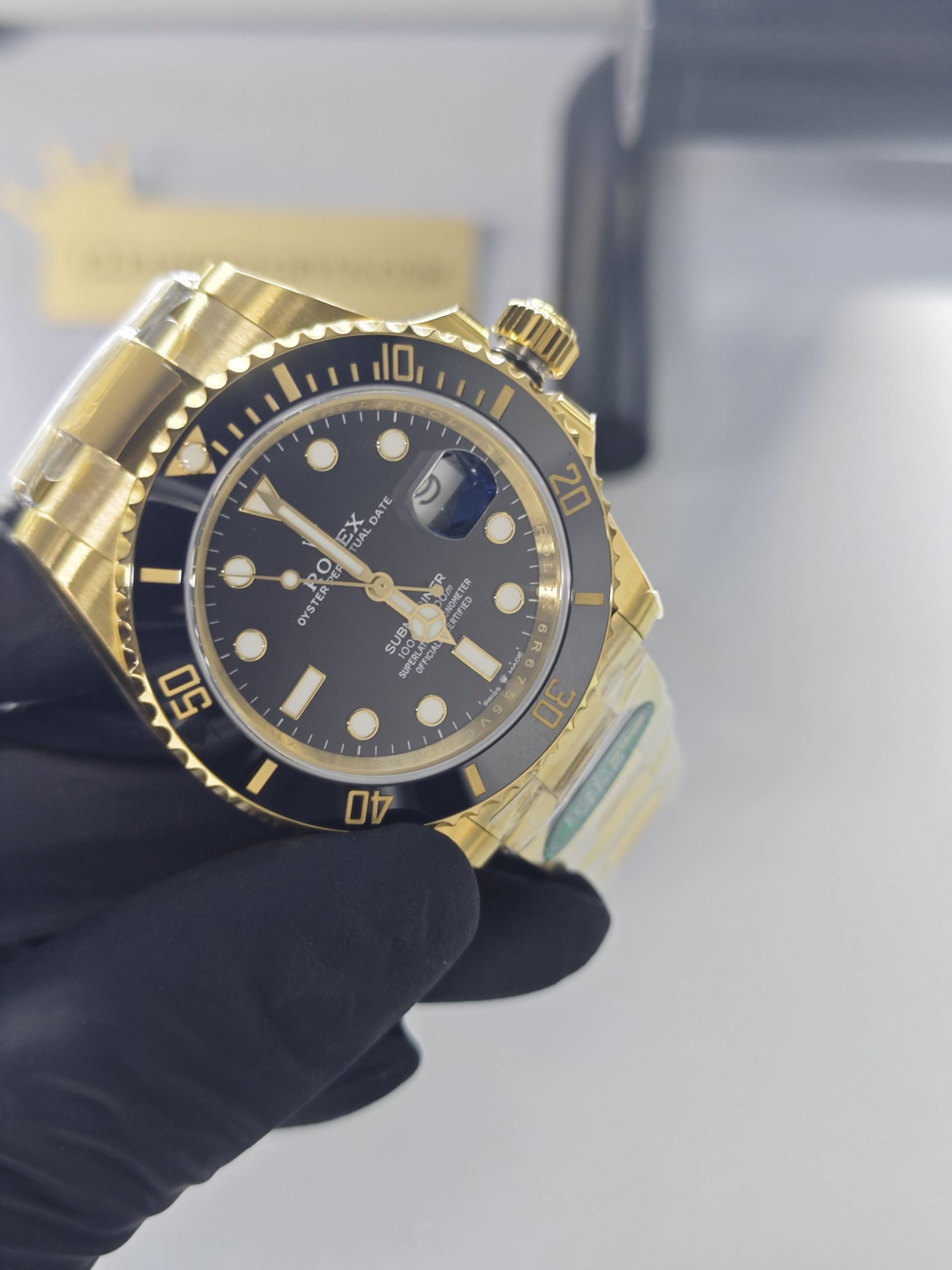 Clean Factory Submariner 126618LN 41mm, Black Dial, Ceramic Bezel, Gold Wrap 904L Steel