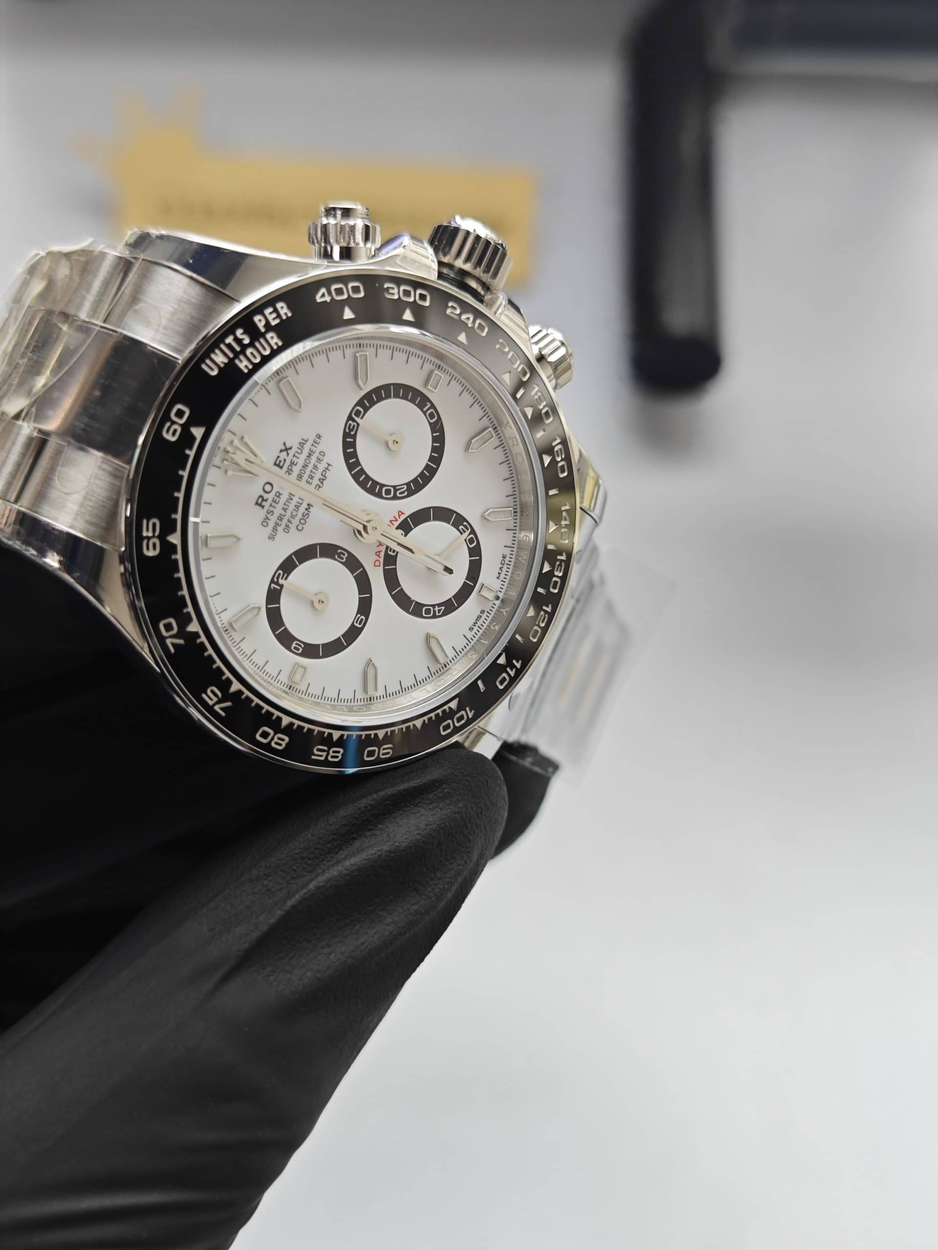 Clean Factory Daytona 126500LN 40mm White Panda Dial, Black Ceramic Bezel