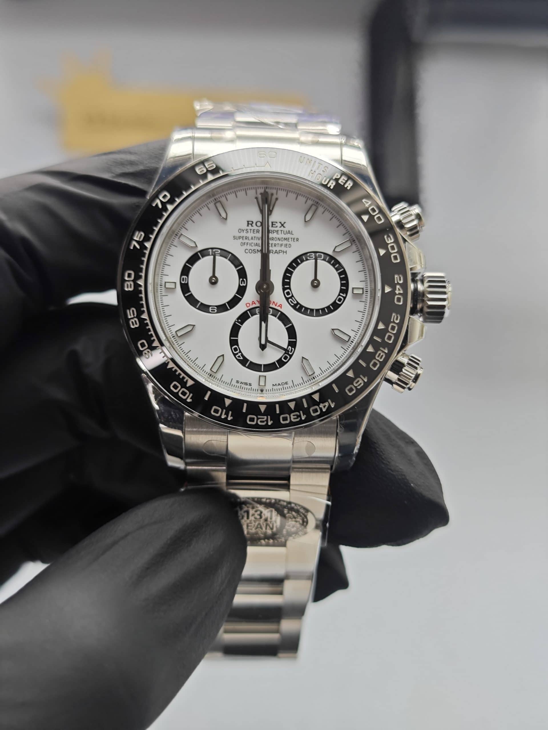 Clean Factory Daytona 126500LN 40mm White Panda Dial, Black Ceramic Bezel