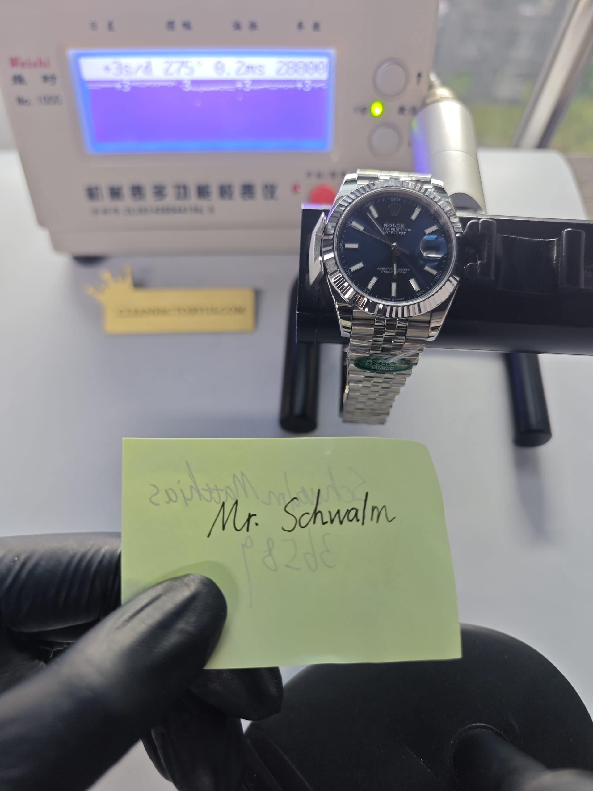 Clean Factory Datejust 41mm Jubilee Blue Dial, White Gold Fluted Bezel