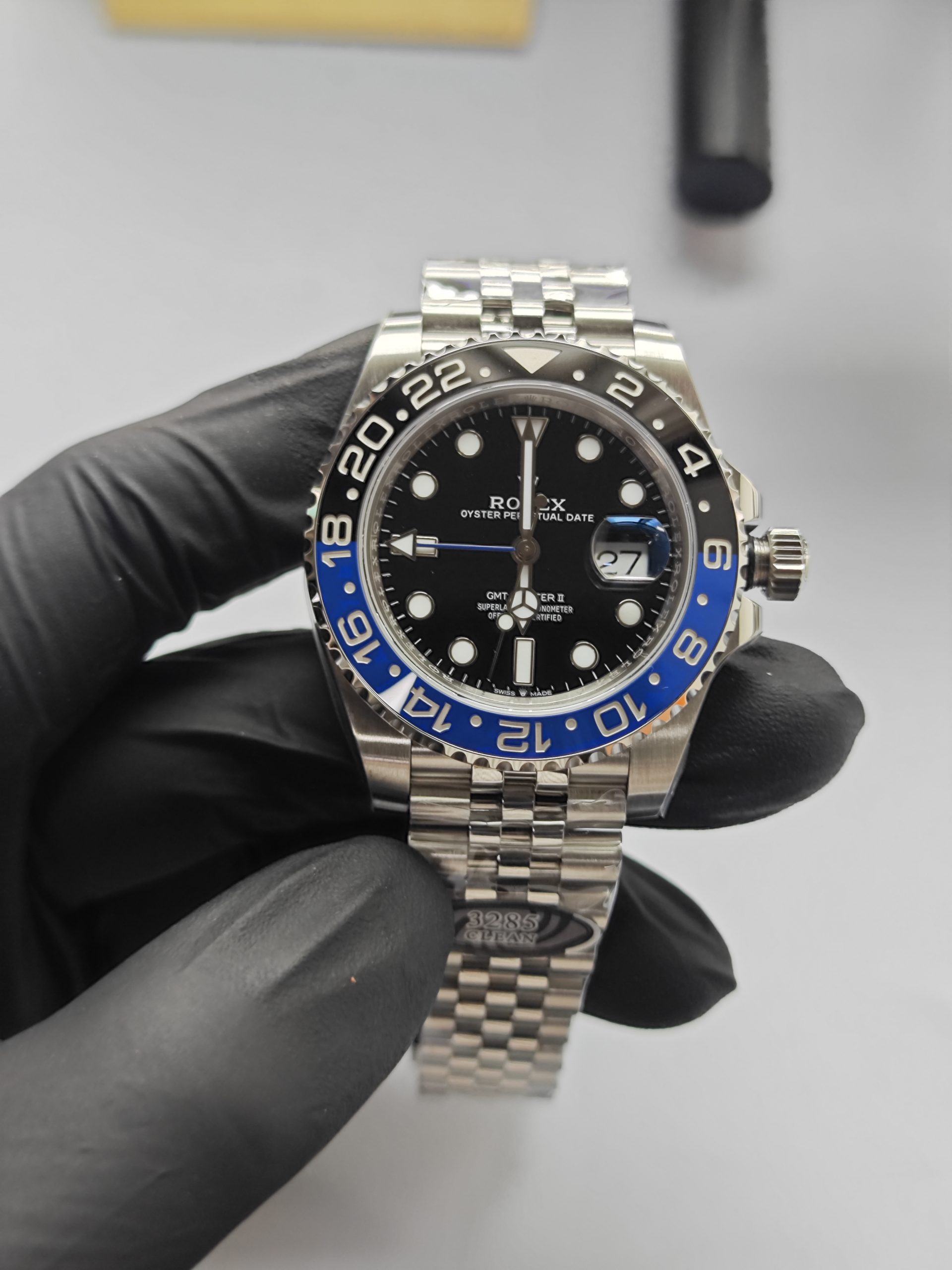Clean Factory Rolex Gmt Master Ii 126710blnr Jubilee Batmanblack Blue Ceramic Bezel 904l Steel Best Edition 3285 Movement