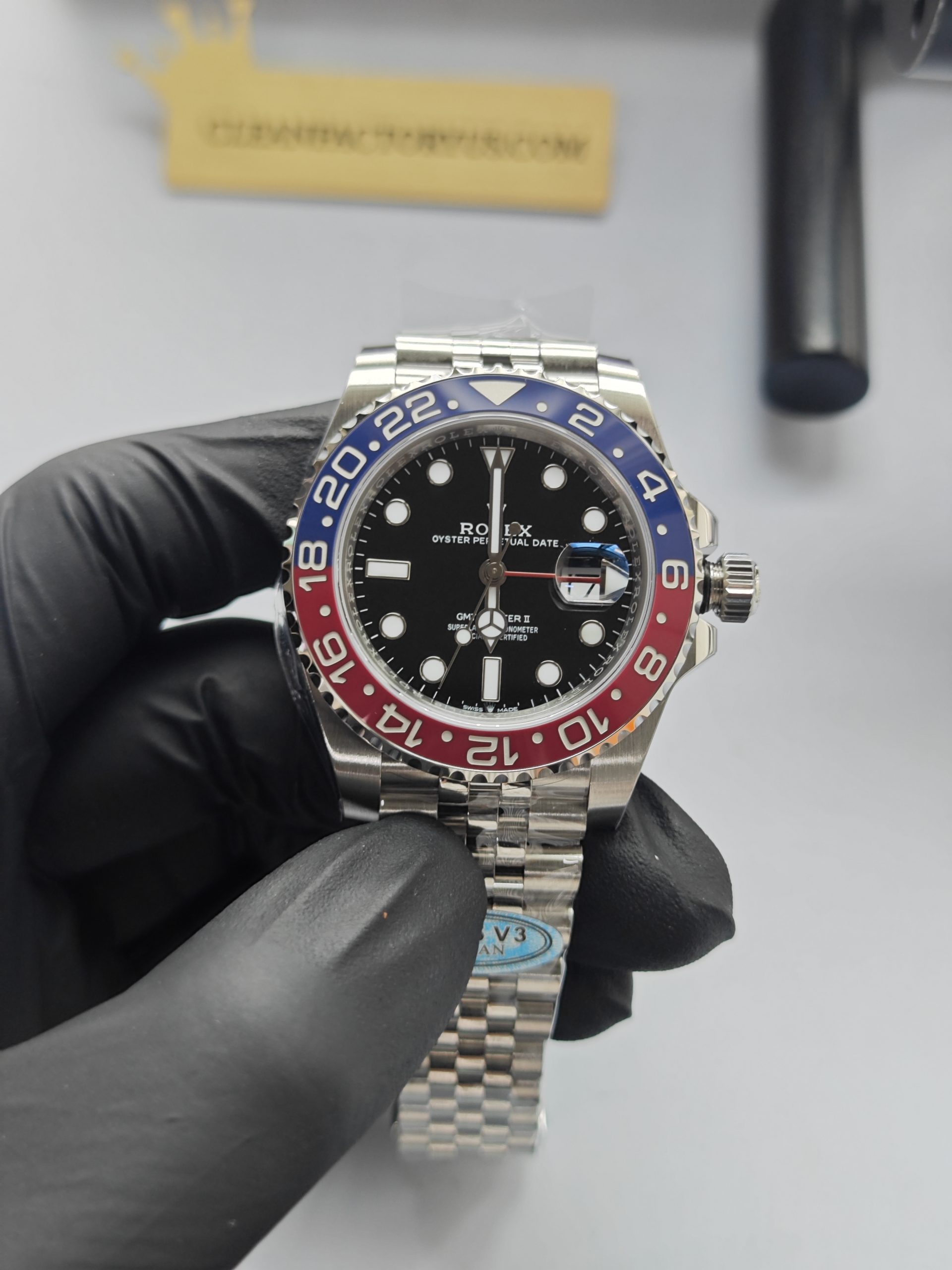 Clean Factory Rolex Gmt Master Ii 126710blro Jubilee Pepsired Blue Ceramic Bezel 904l Steel Best Edition 3285 Movement