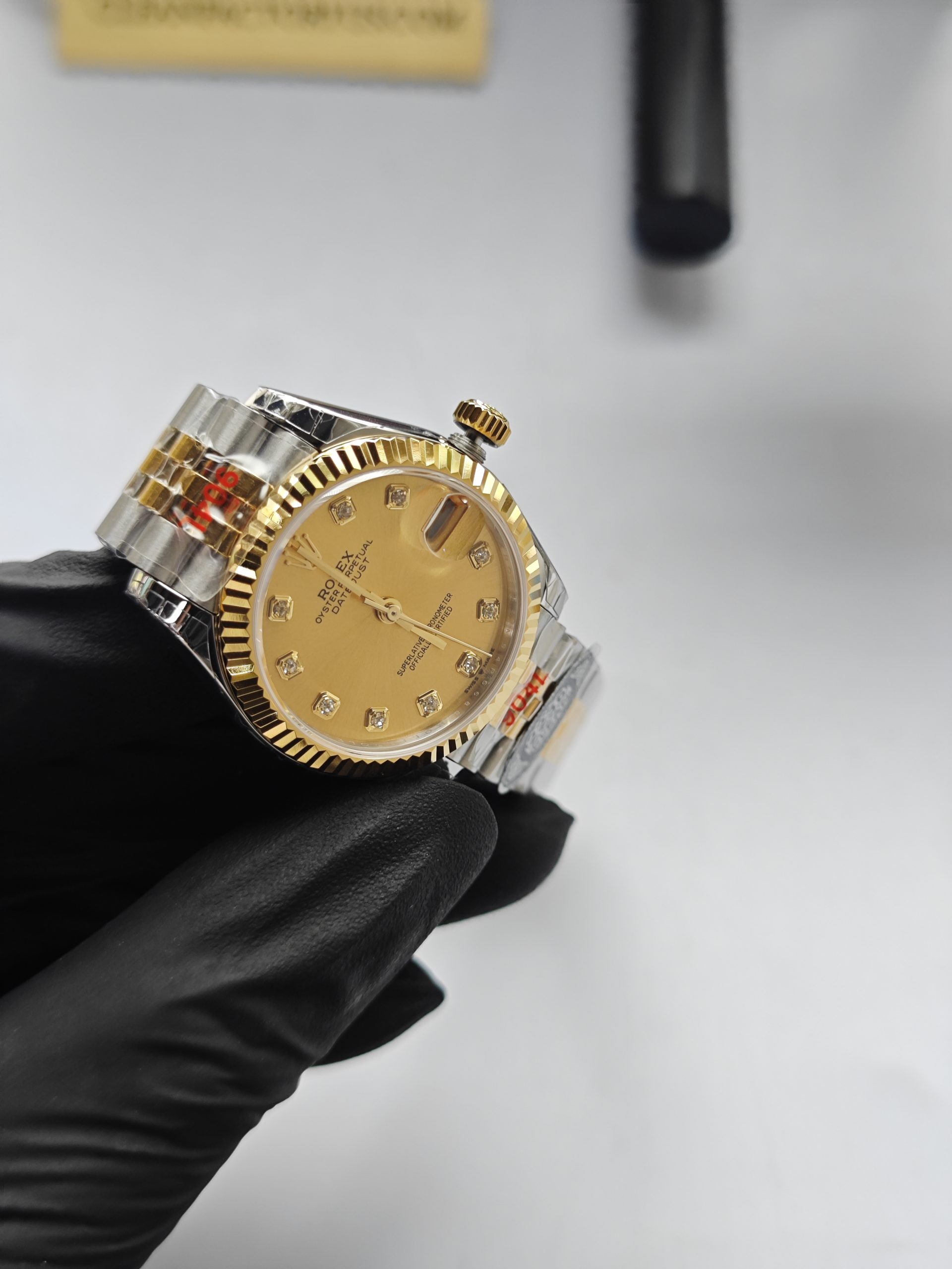 Clean Factory Rolex Lady Datejust 31mm 278273jubilee Two Tone Champagne Diamond Dial Gold Fluted Bezel Gold Wrapped 904l Steel Best Edition 2236 Movement