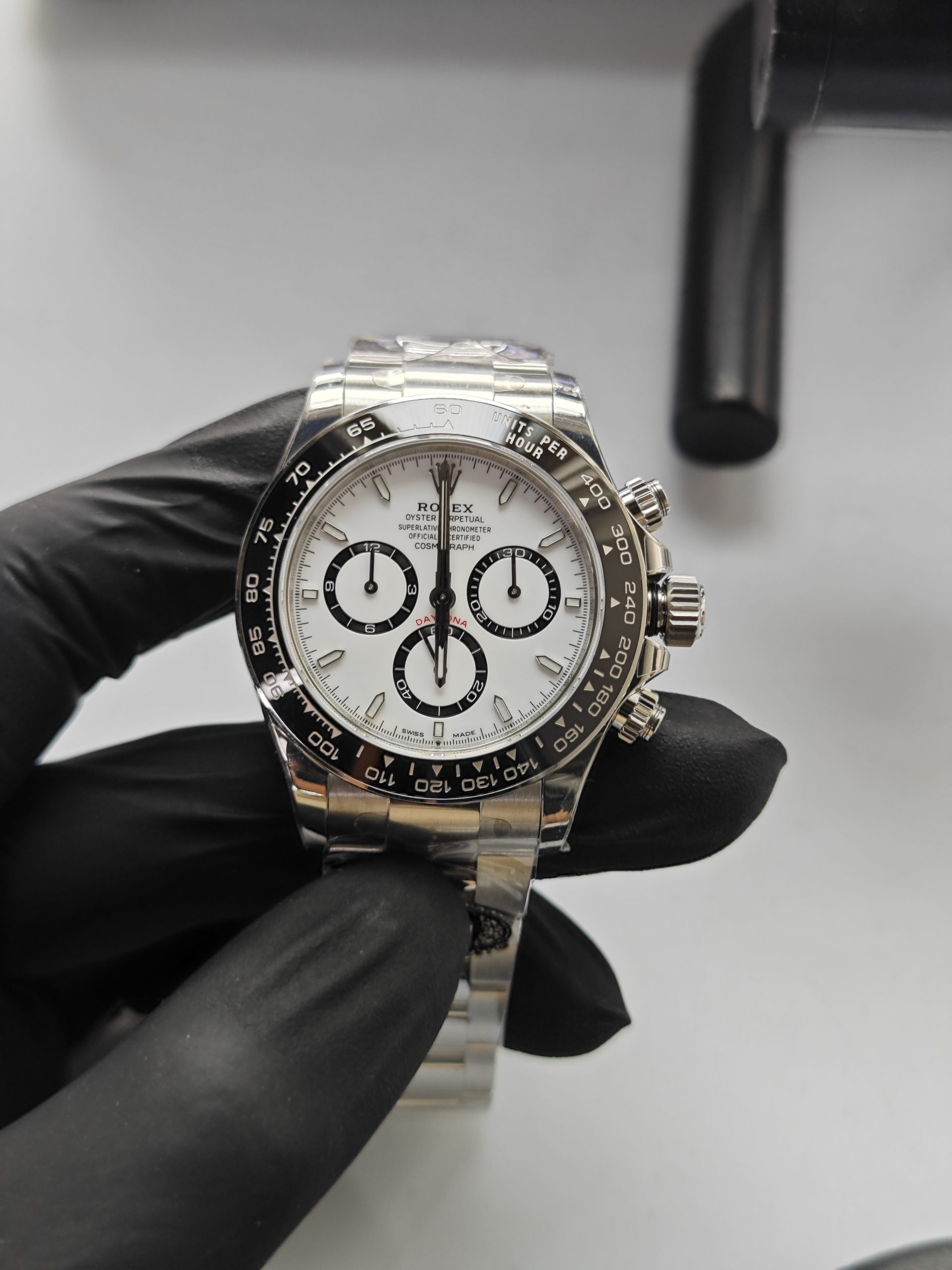 Clean Factory Rolex Daytona 126500ln 40mm White Panda Dial Black Ceramic Bezel 904l Steel Best Edition 4131 Movement