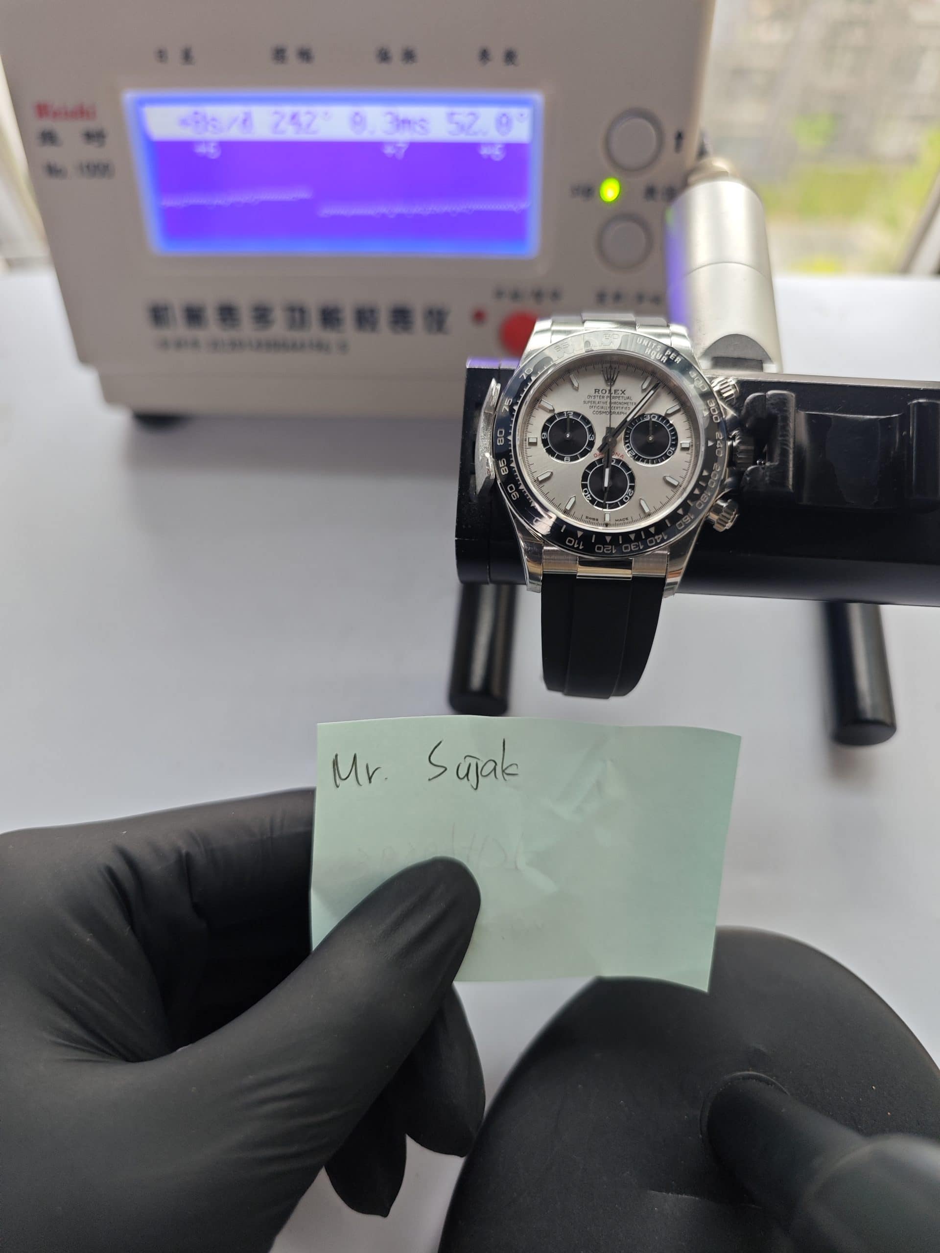 Clean Factory Rolex Daytona 126519ln Grey Panda Dial Rubber Strap Cerachrom Bezel 904l Steel Best Edition 4131 Movement