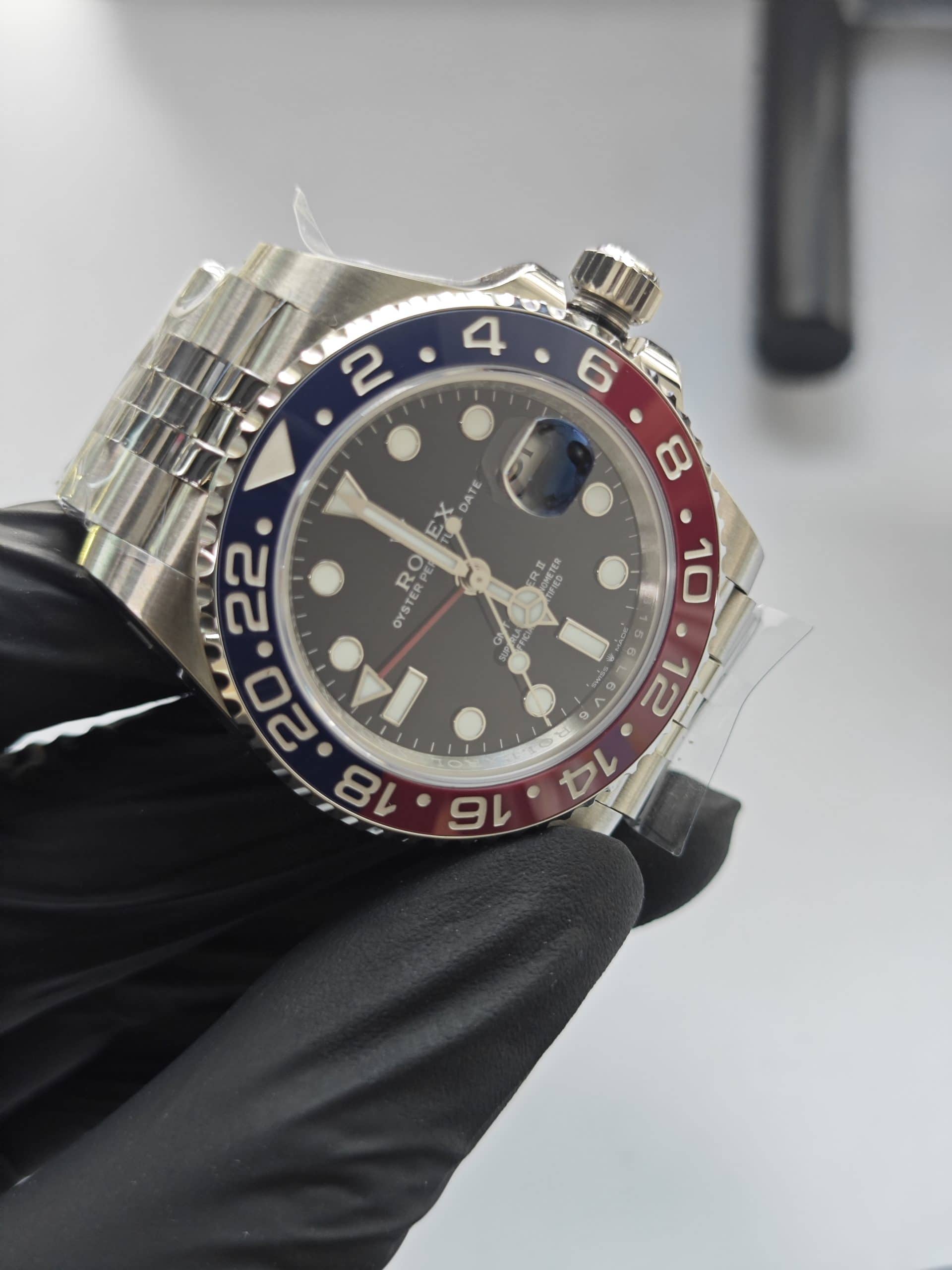 Clean Factory Rolex Gmt Master Ii 126710blro Jubilee Pepsired Blue Ceramic Bezel 904l Steel Best Edition 3285 Movement