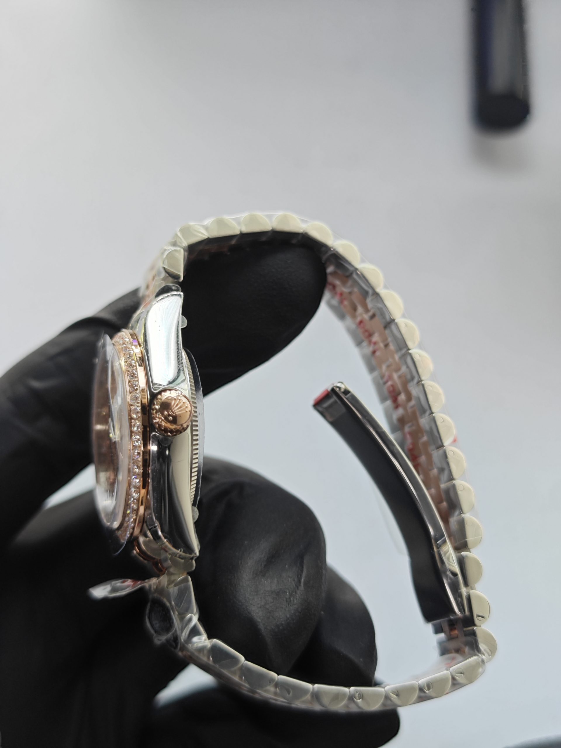 Clean Factory Datejust 31mm 278381RBR　Jubilee Two-Tone, RoseGold Dial Diamond Makes