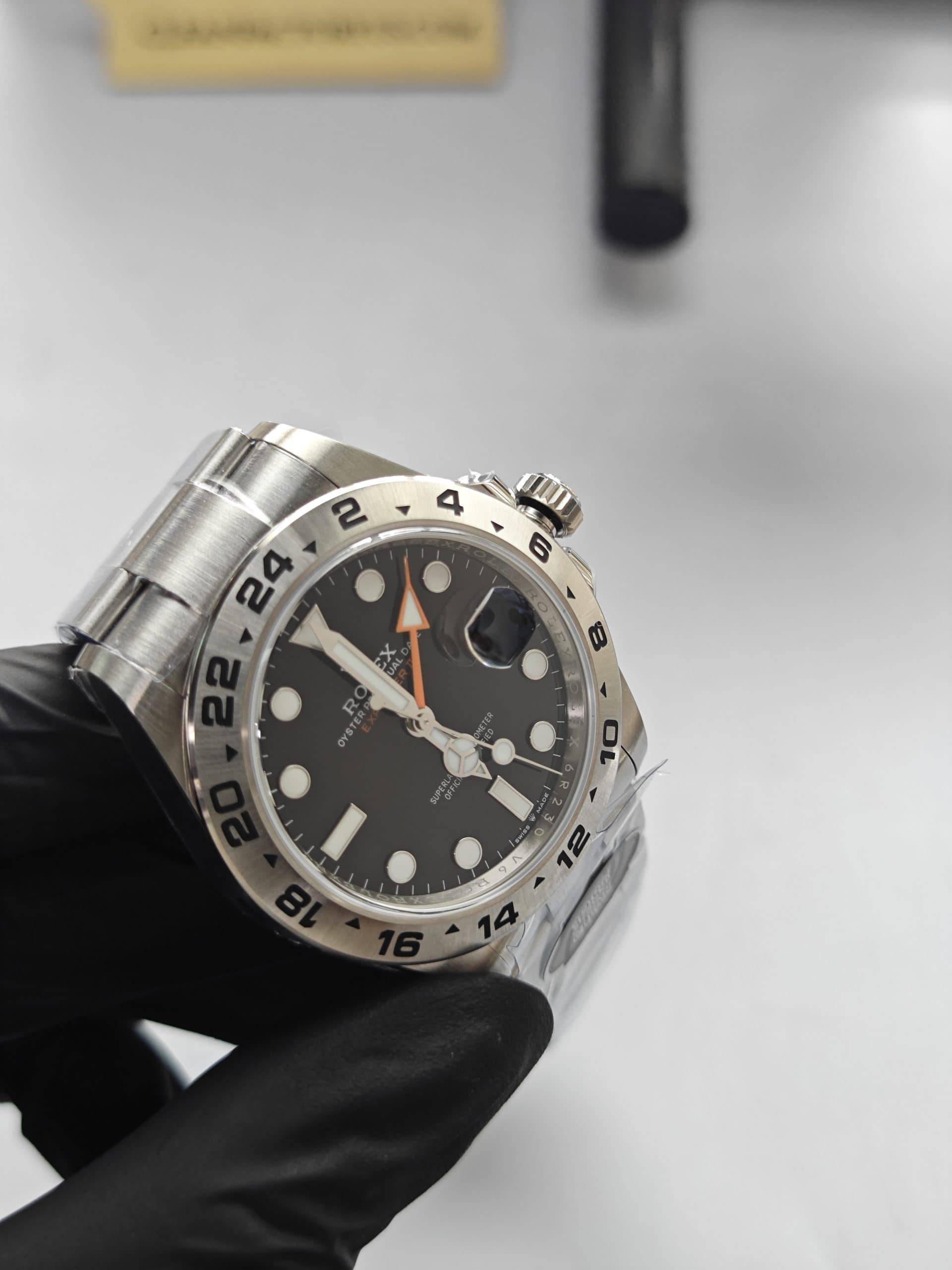 Clean Factory Rolex Explorer II 226570 42mm Black Dial 904l Steel Best Edition 3285 Movement