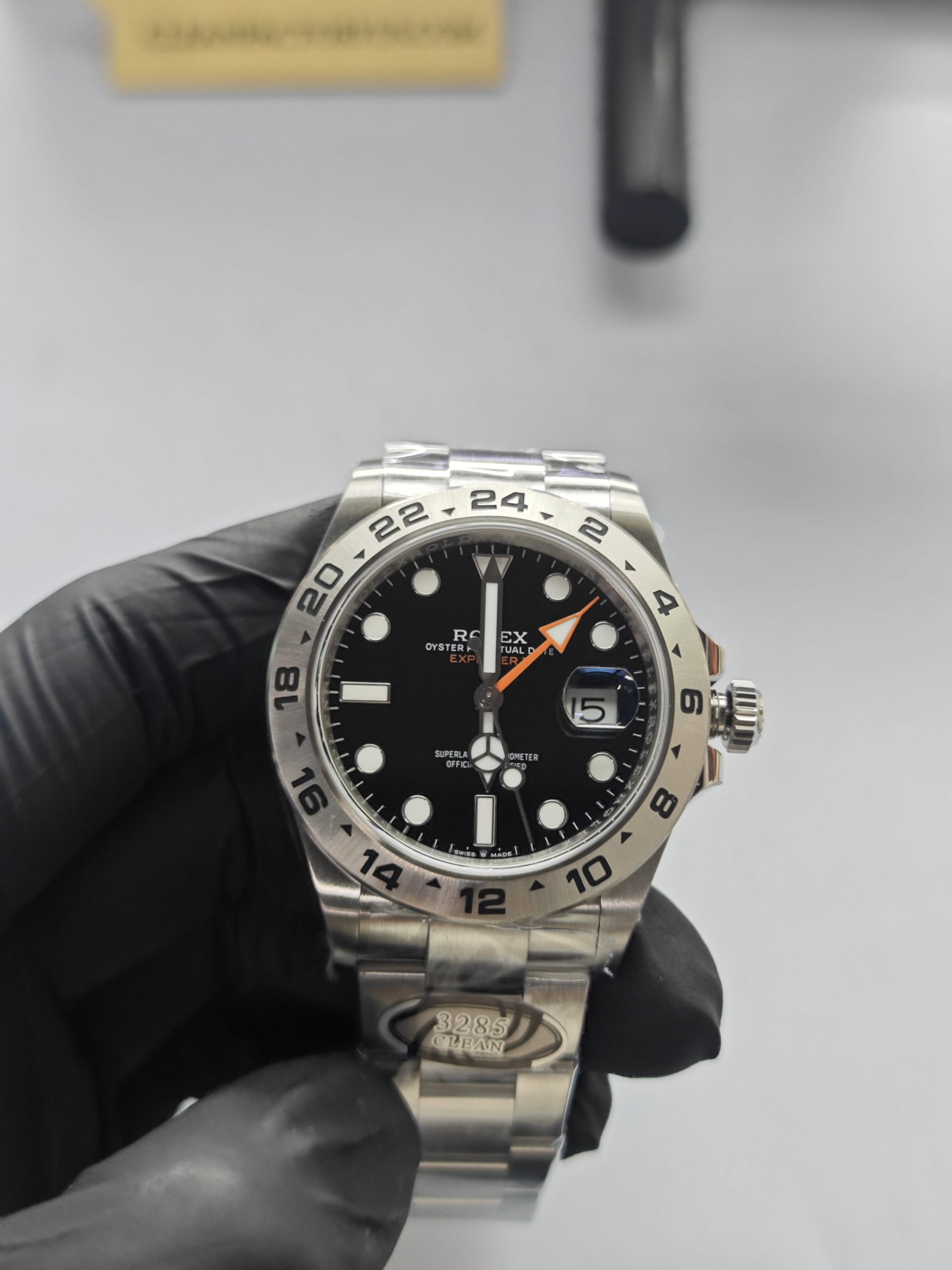 Clean Factory Rolex Explorer II 226570 42mm Black Dial 904l Steel Best Edition 3285 Movement