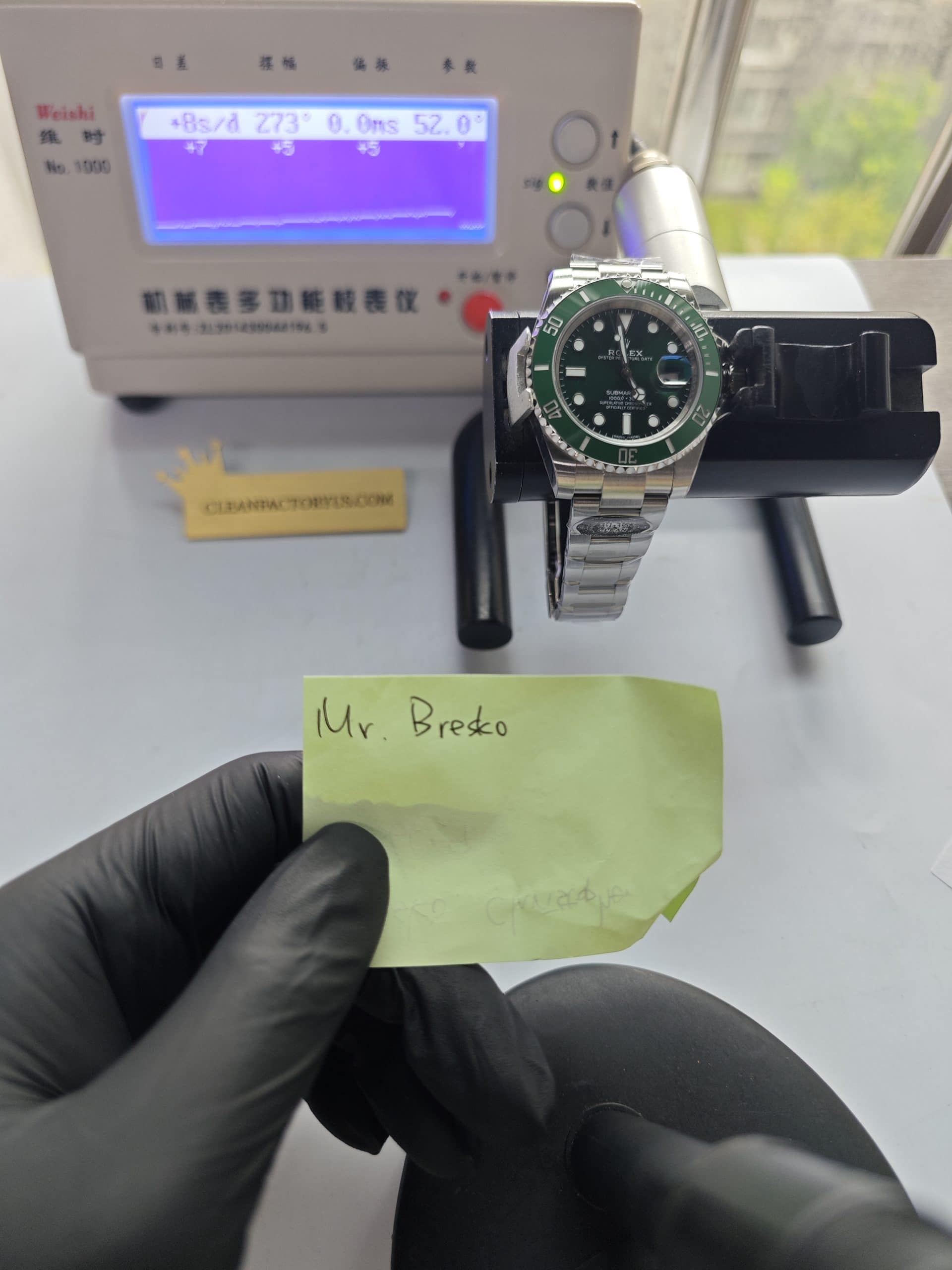 Clean Factory Submariner 116610LV “Hulk” Green Dial 40mm