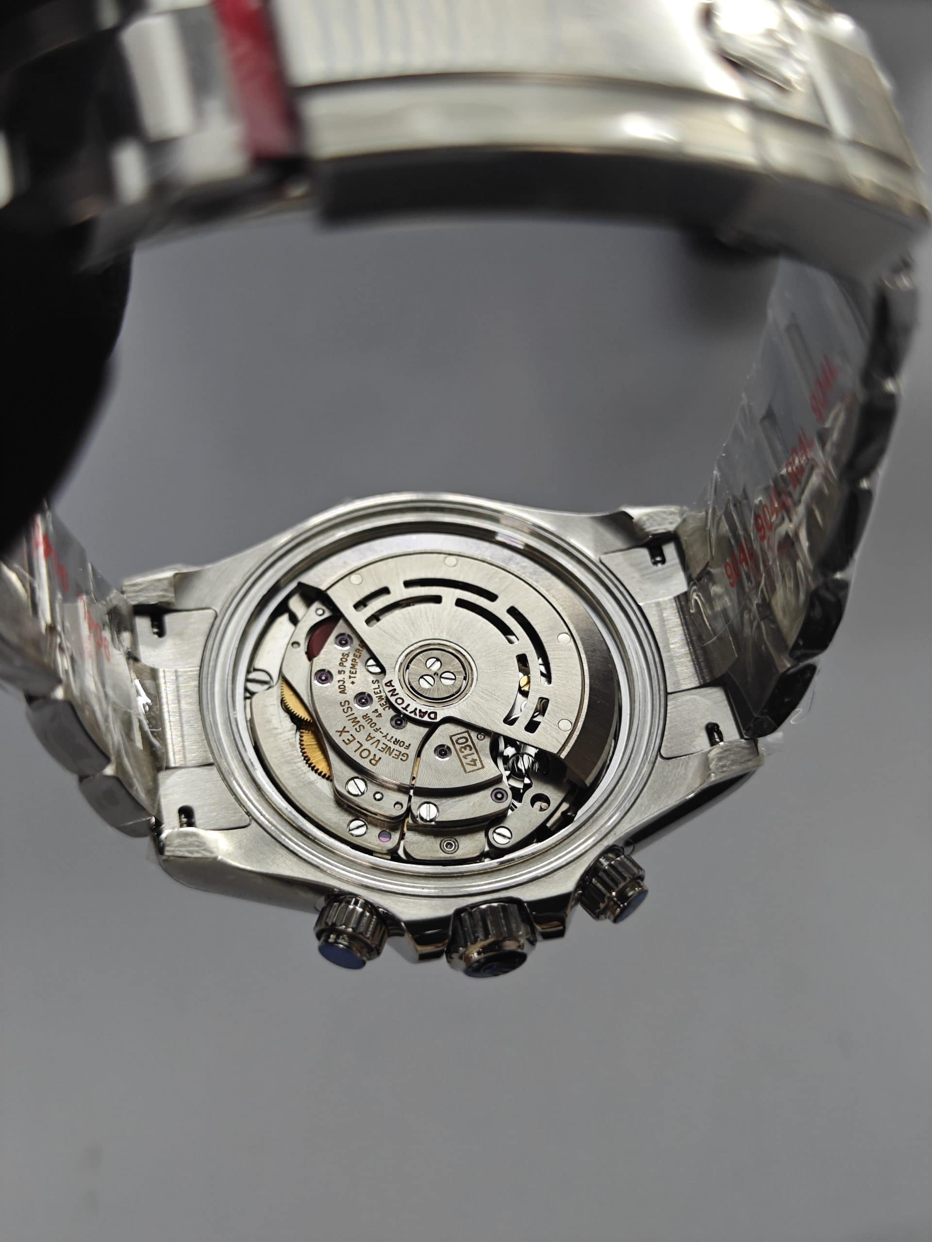 Clean Factory Daytona 116509 Black Dial, Red Hands Arabic Markers