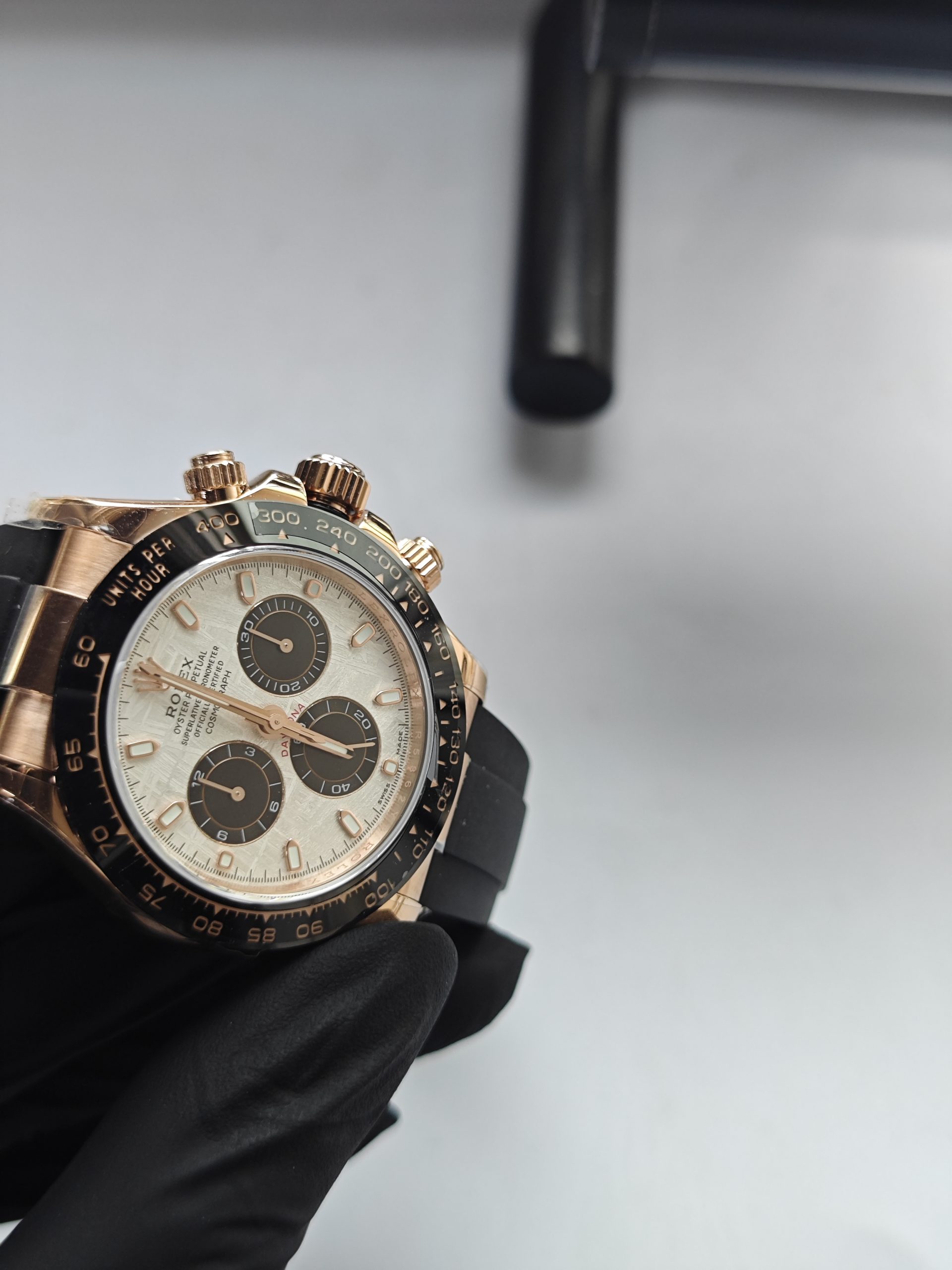 Clean Factory Daytona 116515LN Meteorite Dial, Rubber Strap, Cerachrom Bezel