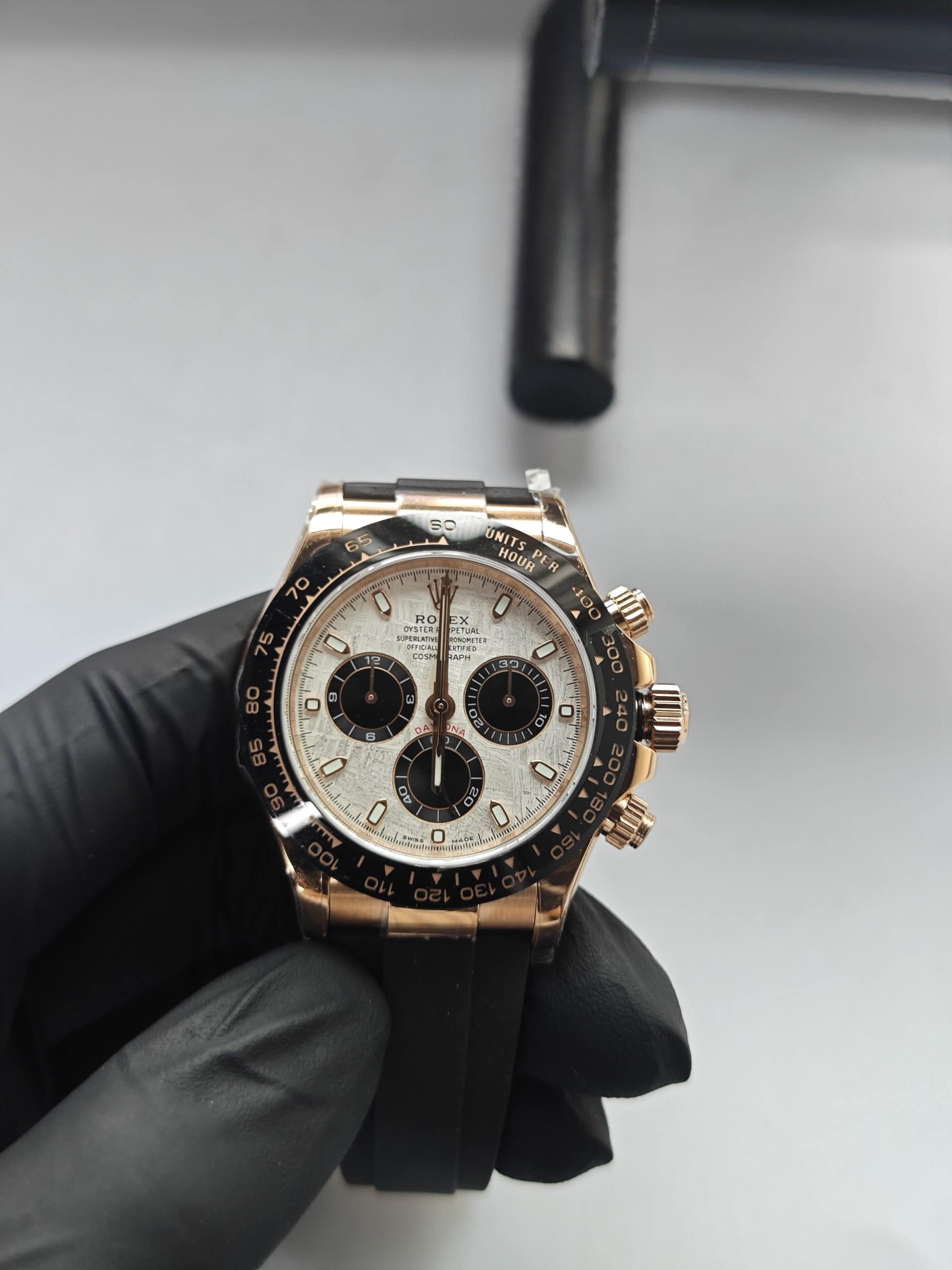 Clean Factory Daytona 116515LN Meteorite Dial, Rubber Strap, Cerachrom Bezel