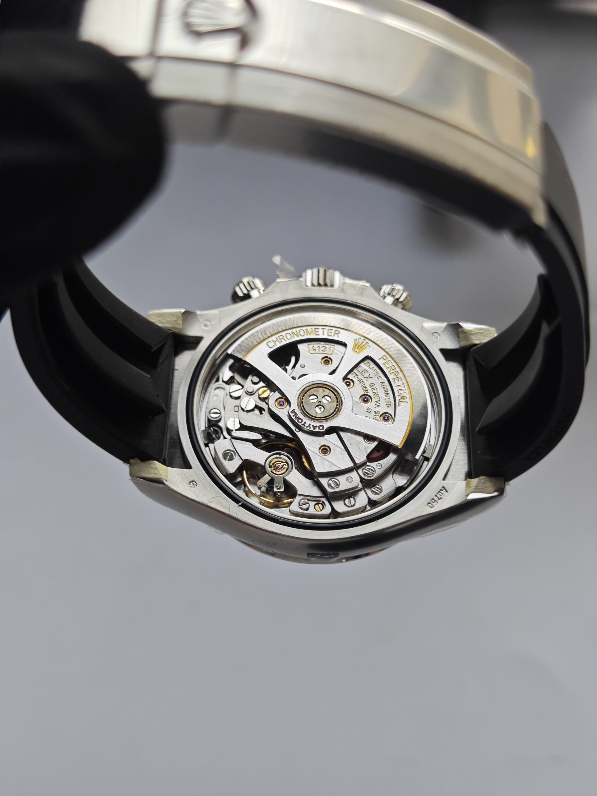 Clean Factory Rolex Daytona 126519ln Grey Panda Dial Rubber Strap Cerachrom Bezel 904l Steel Best Edition 4131 Movement
