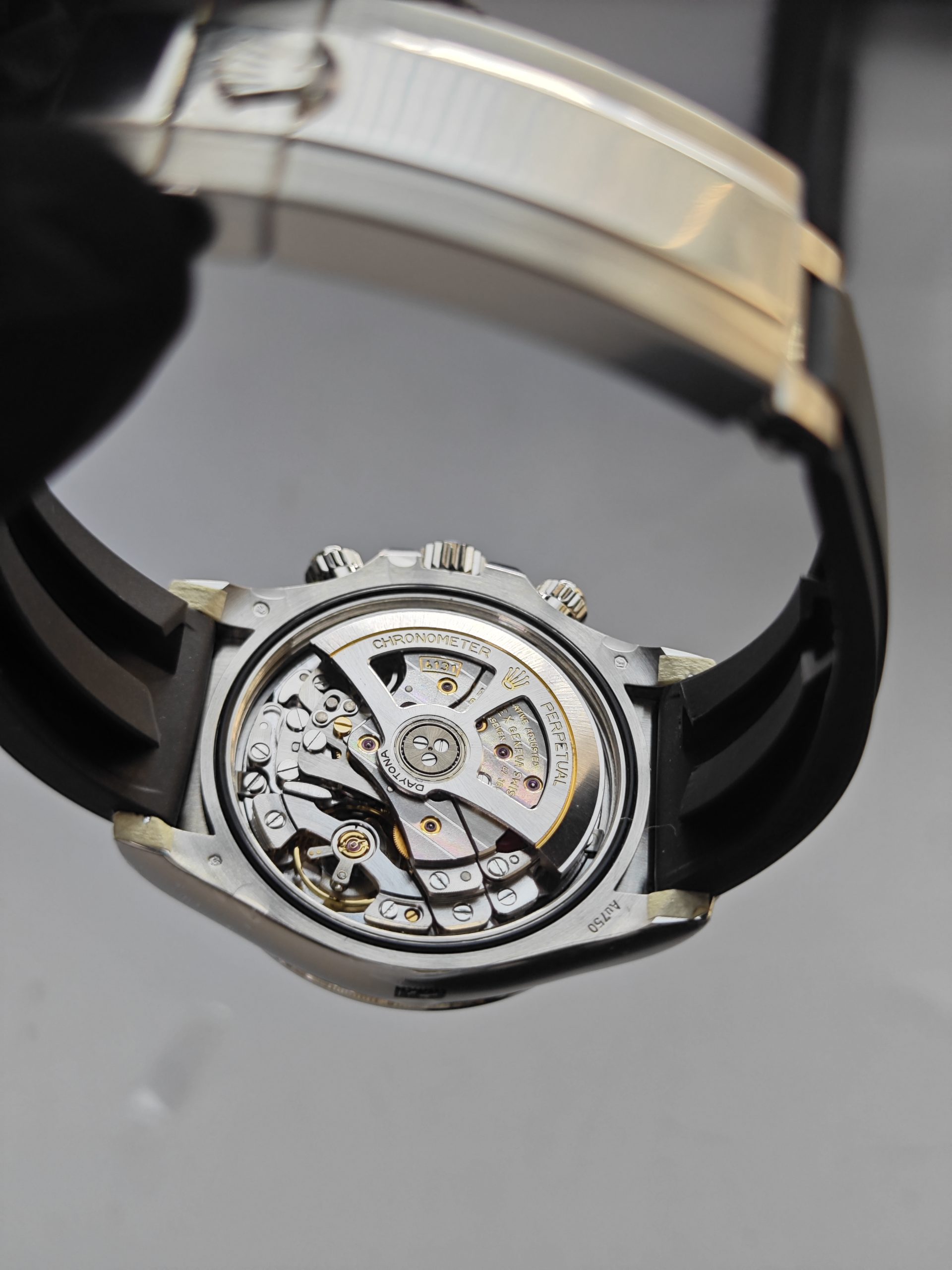 Clean Factory Rolex Daytona 126519ln Grey Panda Dial Rubber Strap Cerachrom Bezel 904l Steel Best Edition 4131 Movement