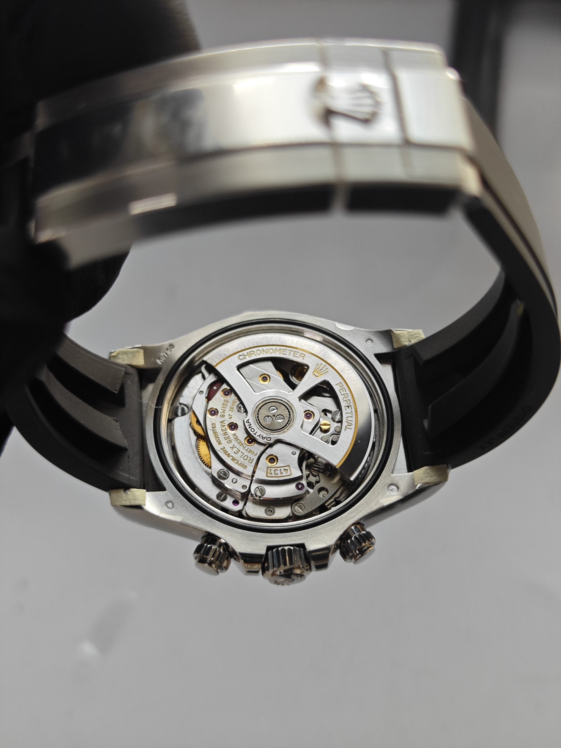 Clean Factory Rolex Daytona 126519ln Grey Panda Dial Rubber Strap Cerachrom Bezel 904l Steel Best Edition 4131 Movement