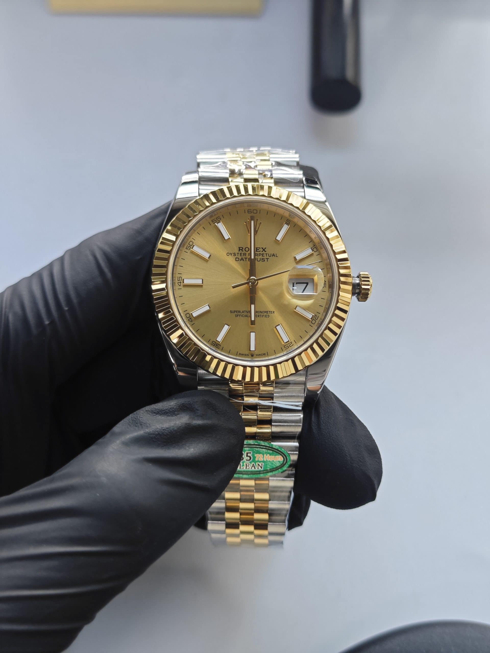 Clean Factory Datejust 41mm 126333Jubilee Two-Tone, Yellow Gold Dial, Gold Fluted Bezel