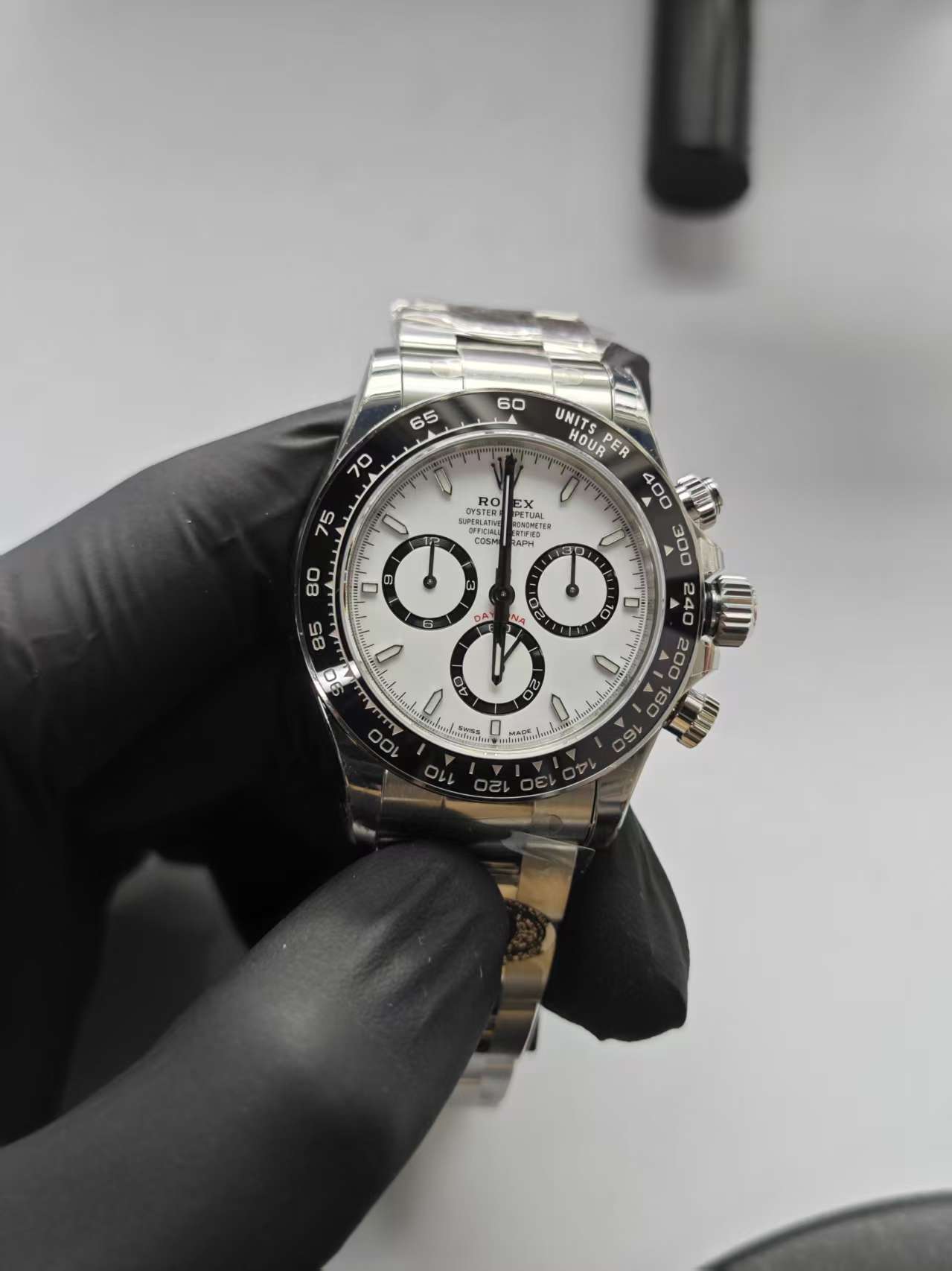 Clean Factory Daytona 126500LN 40mm White Panda Dial, Black Ceramic Bezel