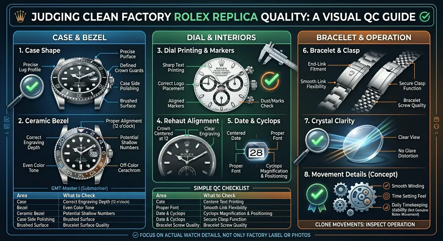 Clean Factory Rolex Replica Quality