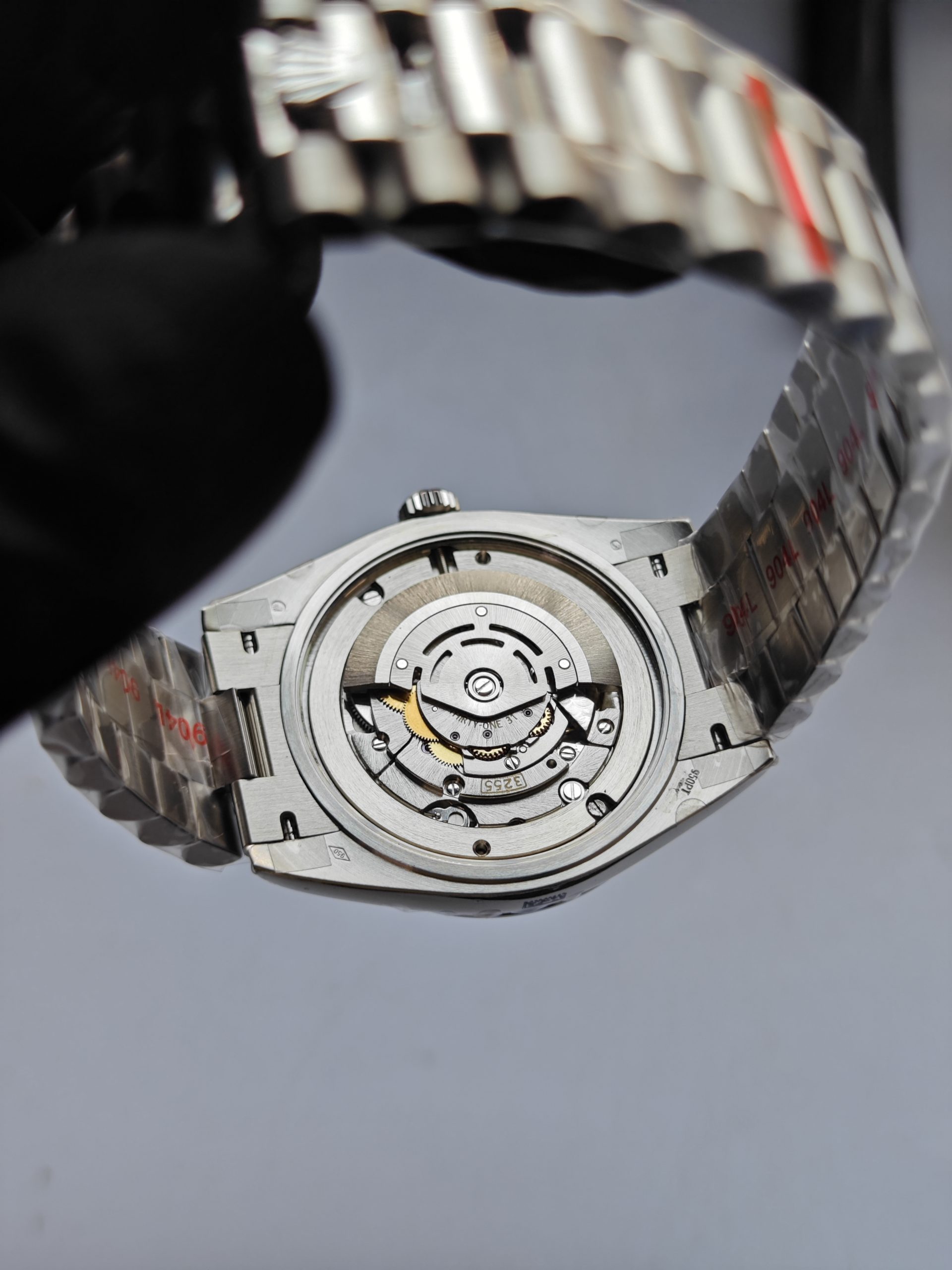 Clean Factory Day-Date 40mm 228396TBR President Iceblue Dial with Baguette Diamonds