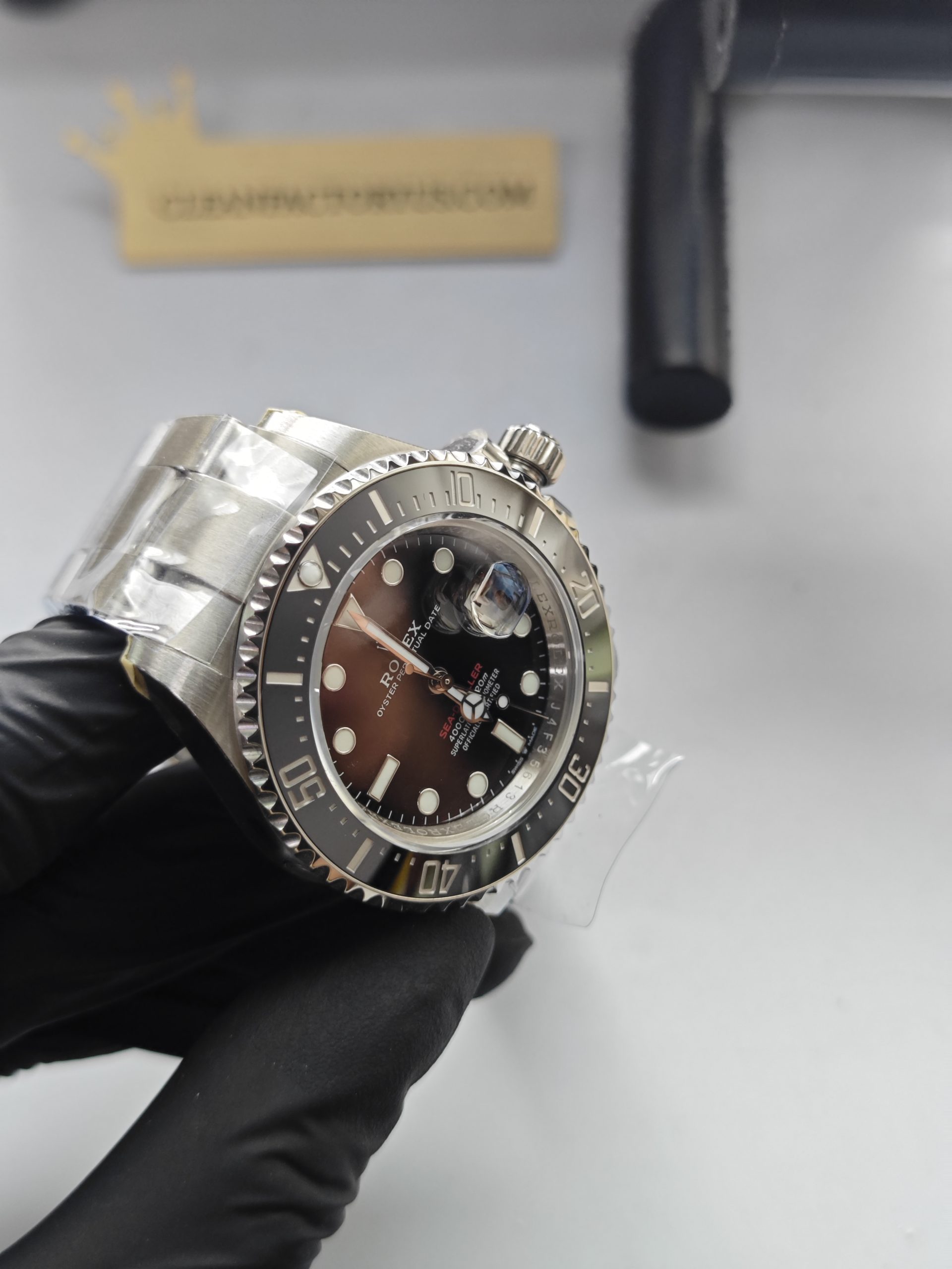 Clean Factory Red Sea-Dweller 126600 43mm Black Dial, 904L Steel