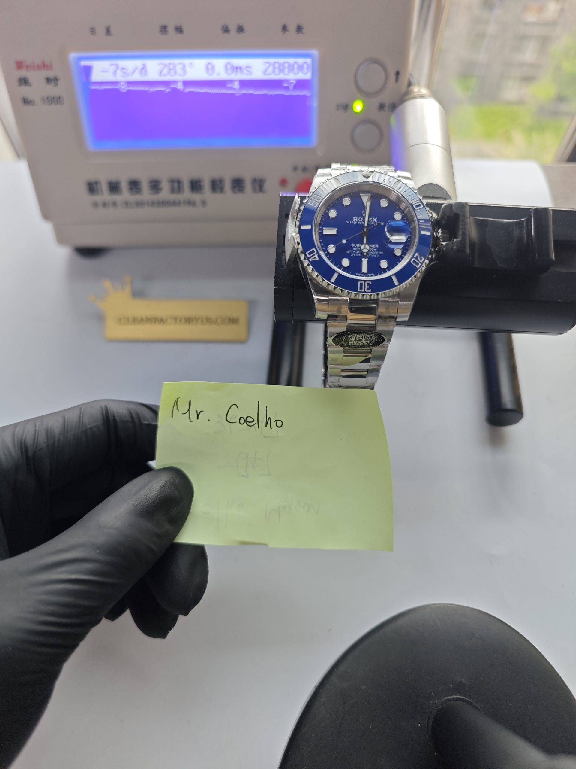 Clean Factory Submariner 116619LB 40mm Blue Dial, “Smurf” Ceramic Bezel