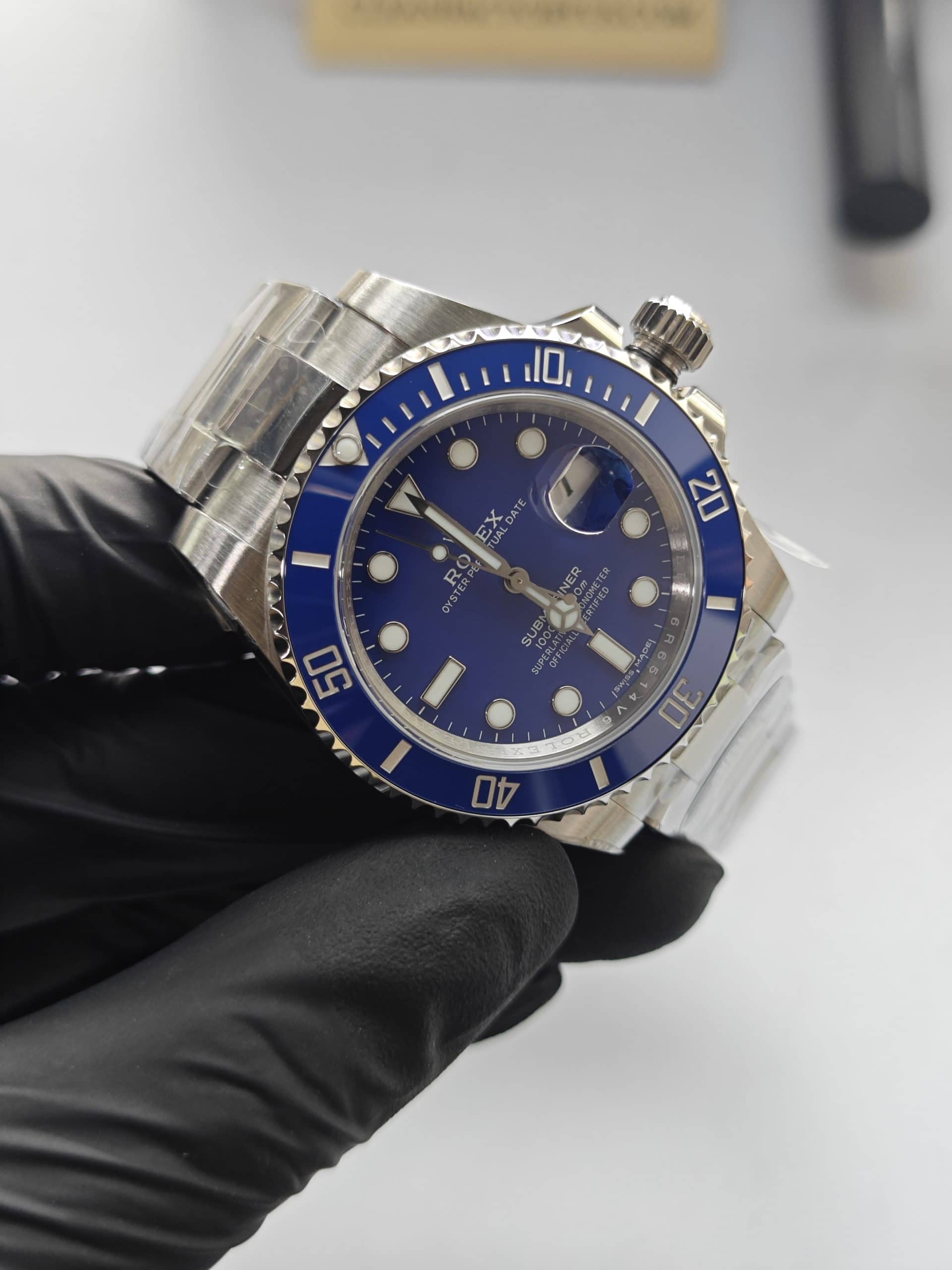 Clean Factory Submariner 116619LB 40mm Blue Dial, “Smurf” Ceramic Bezel