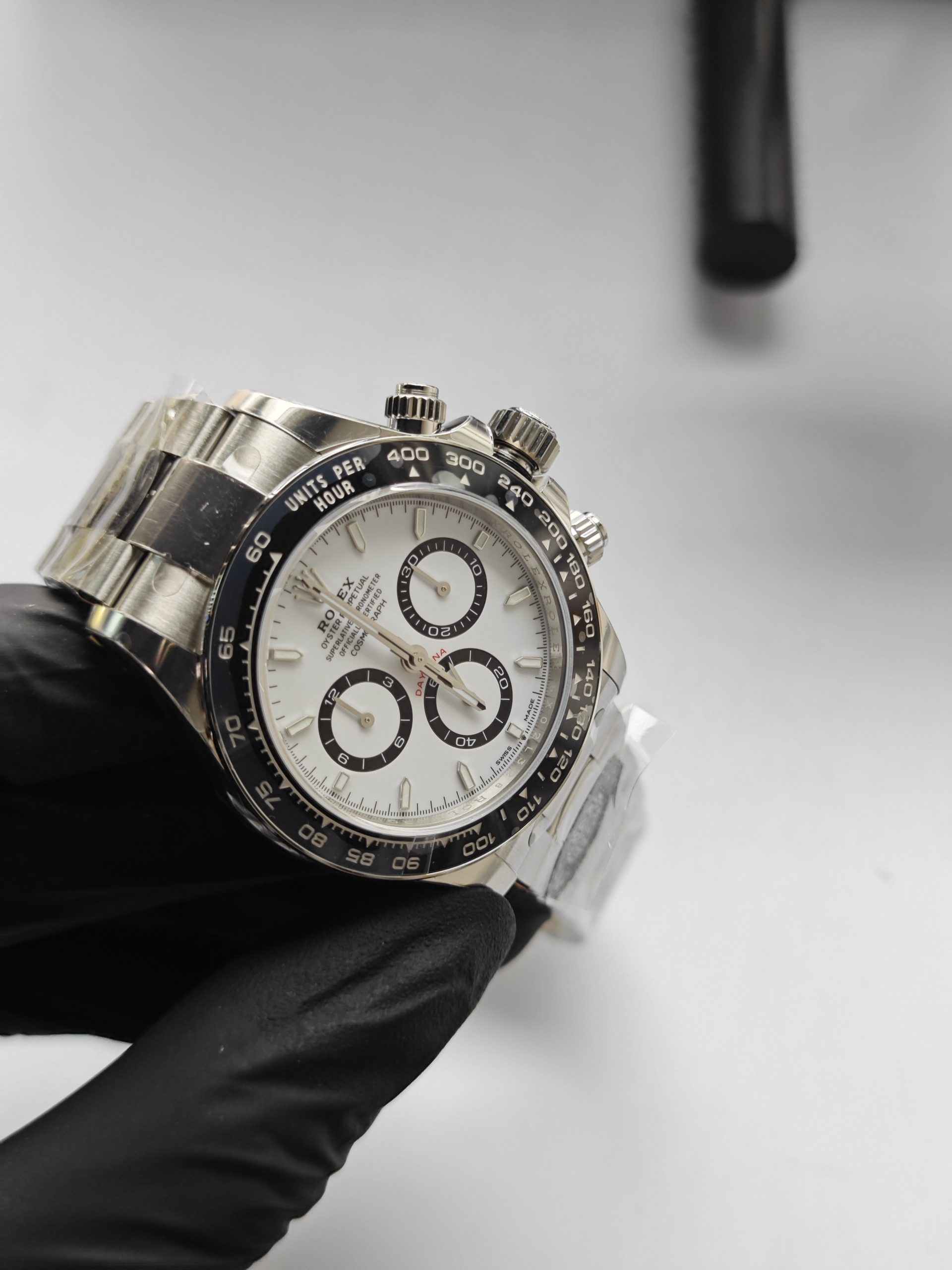 Clean Factory Rolex Daytona 126500ln 40mm White Panda Dial Black Ceramic Bezel 904l Steel Best Edition 4131 Movement