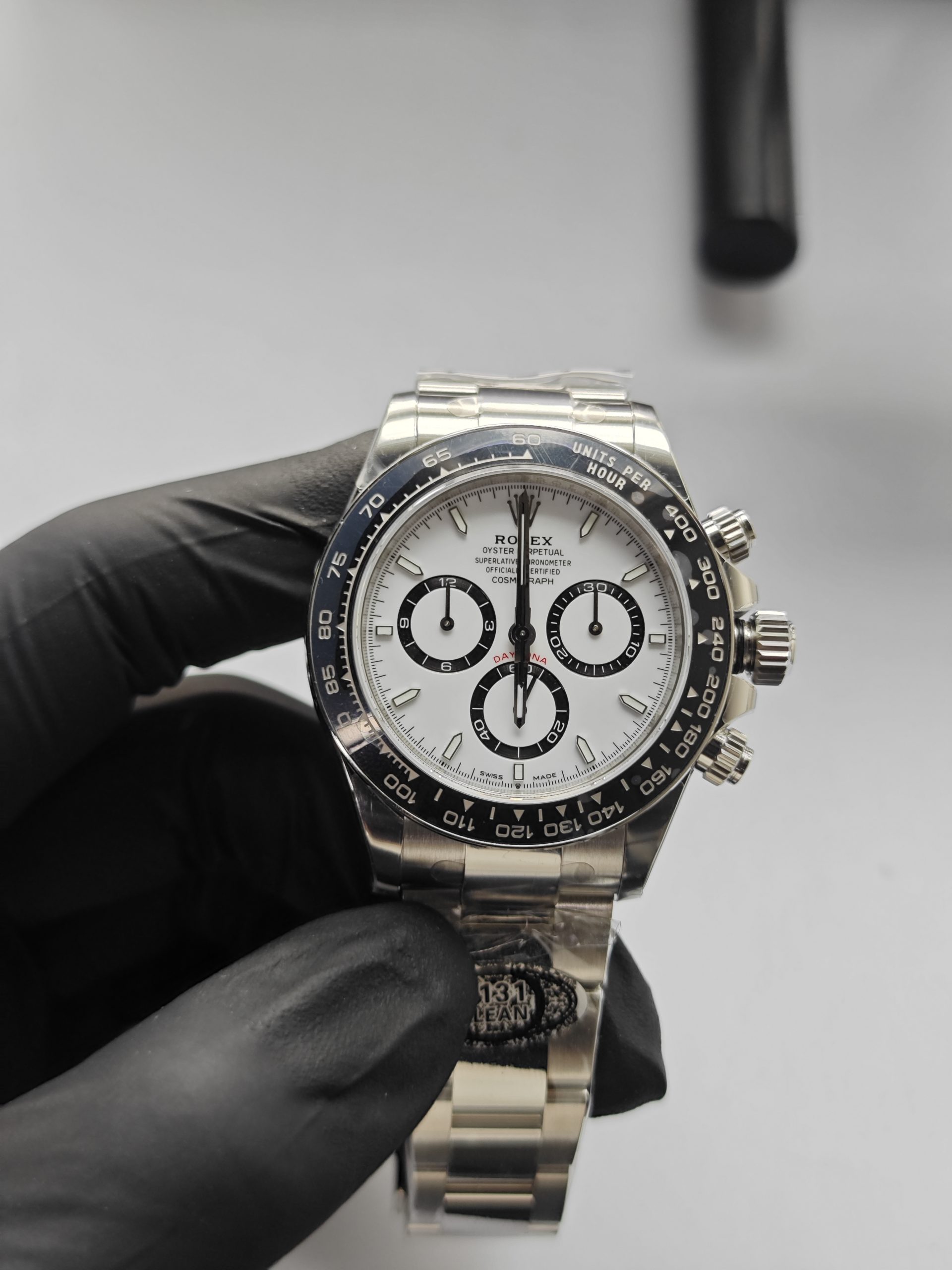 Clean Factory Rolex Daytona 126500ln 40mm White Panda Dial Black Ceramic Bezel 904l Steel Best Edition 4131 Movement