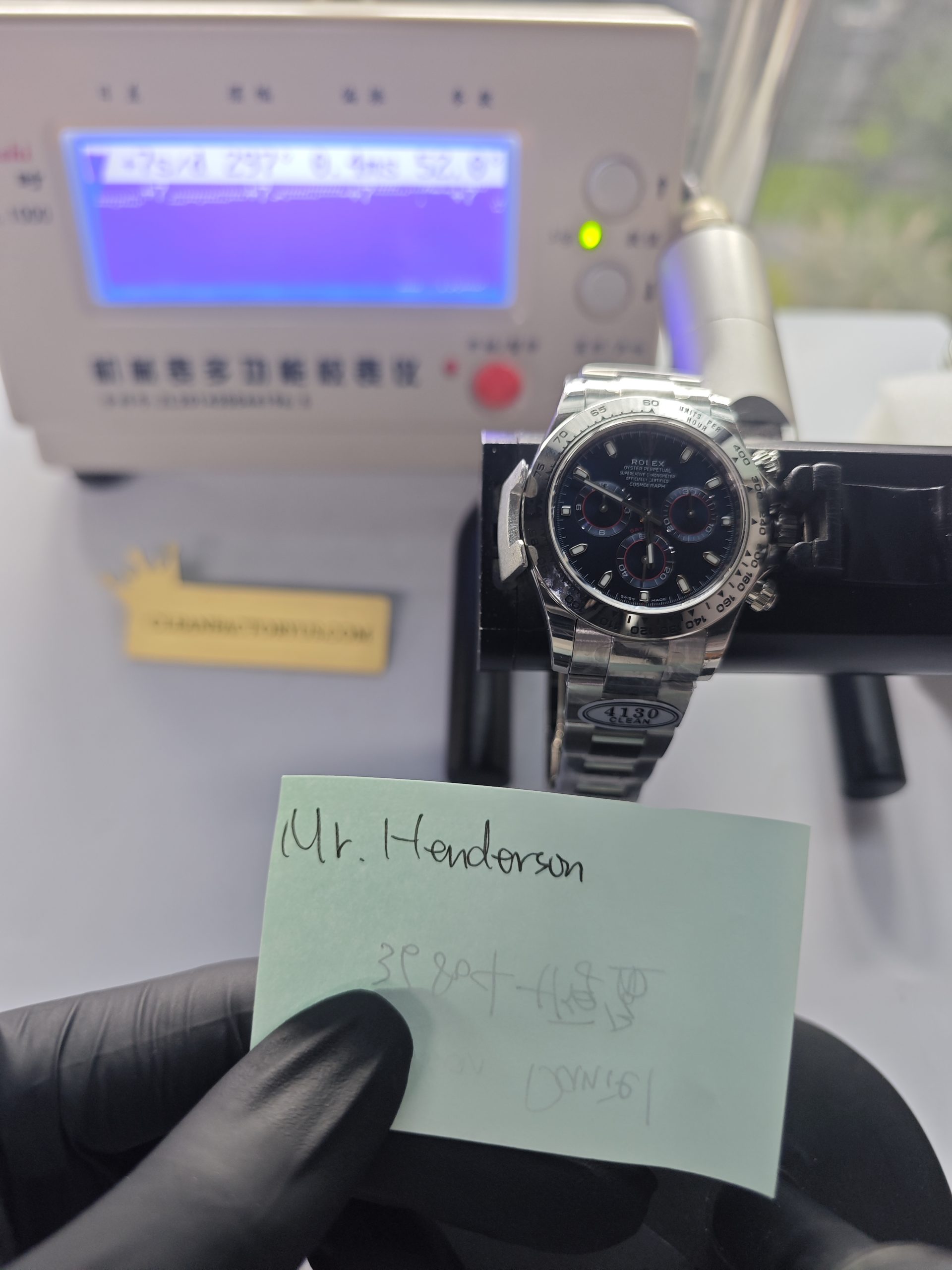 Clean Factory Daytona 116509 Blue Dial, White Gold wrapped