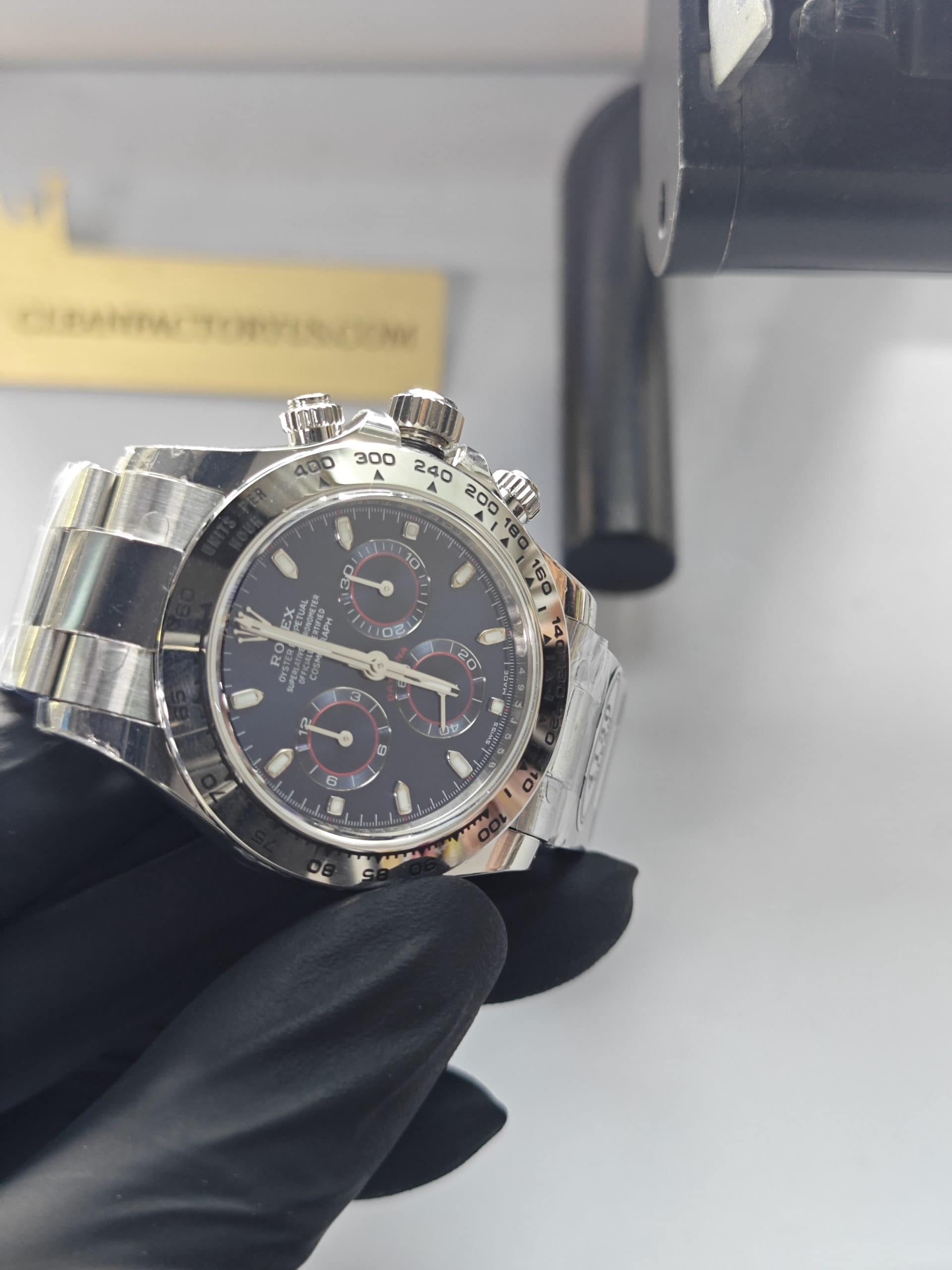 Clean Factory Daytona 116509 Blue Dial, White Gold wrapped