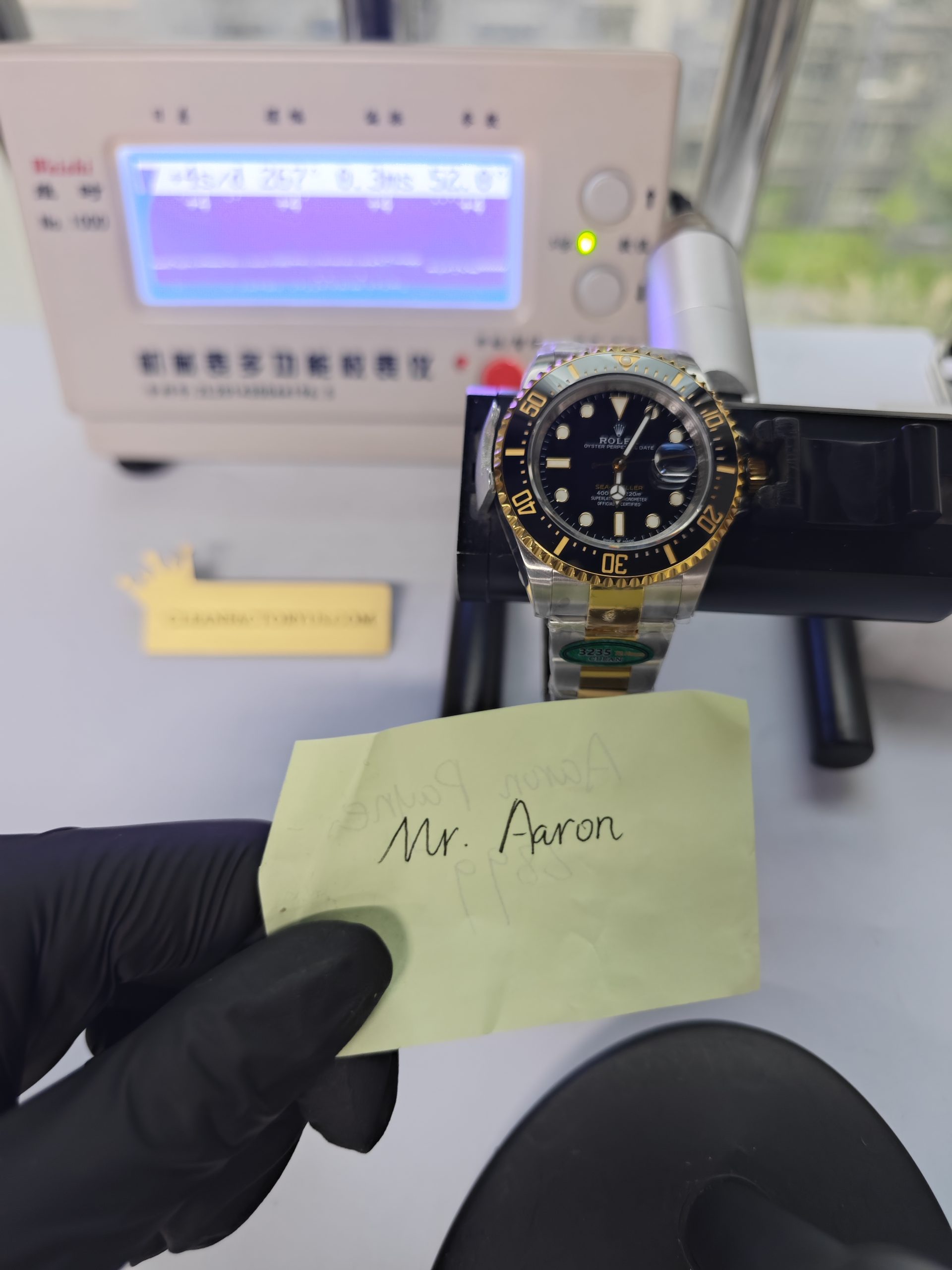 Clean Factory ea-Dweller 126603 43mm Two Tone Gold, BlackDial