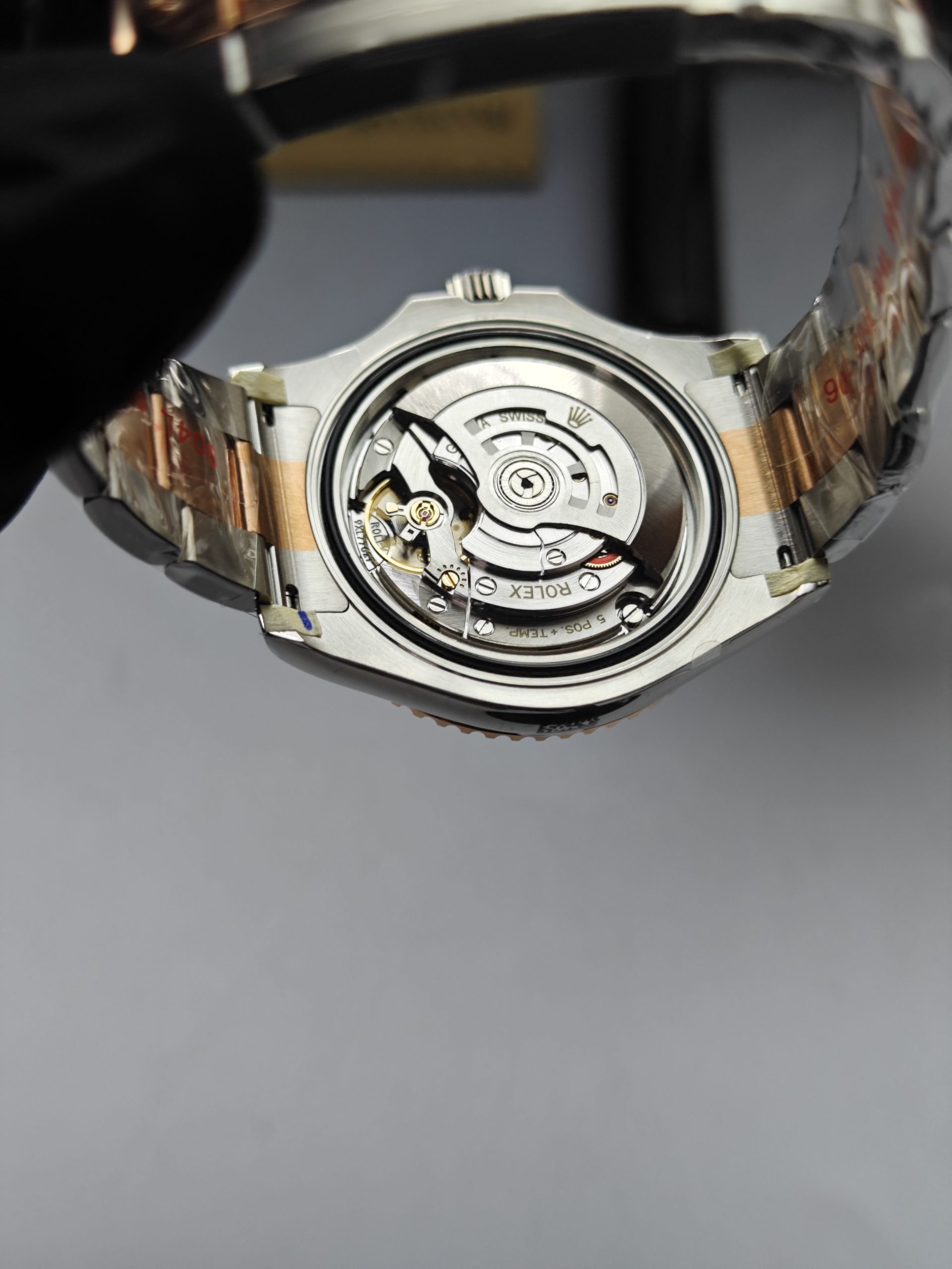 Clean Factory Rolex Yacht Master 126621 40mm Rose Gold 2-Tone Black Dial Best Edition 3235 Movement