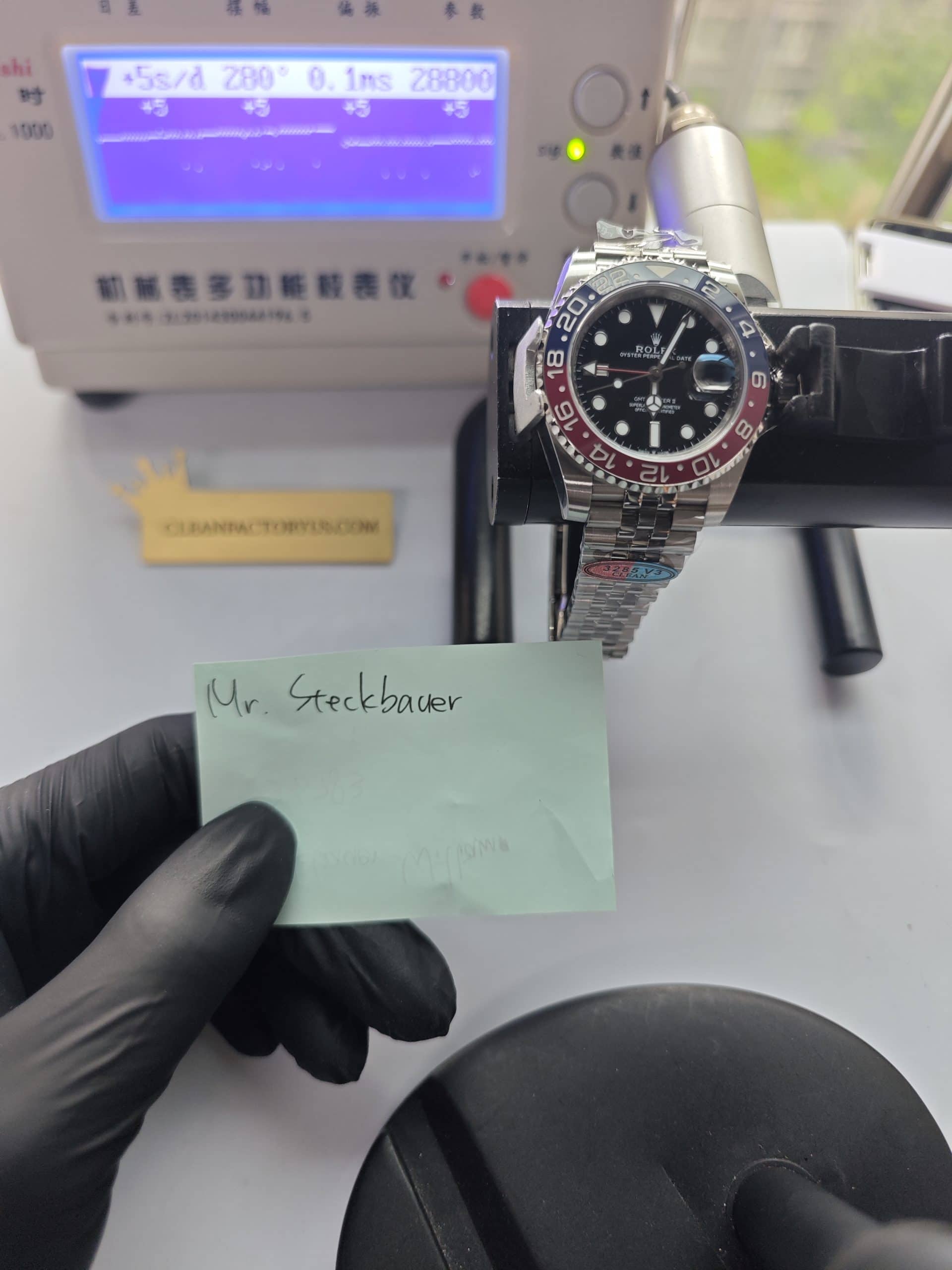 Clean Factory GMT Master II 126710BLRO Jubilee, “Pepsi”Red/Blue