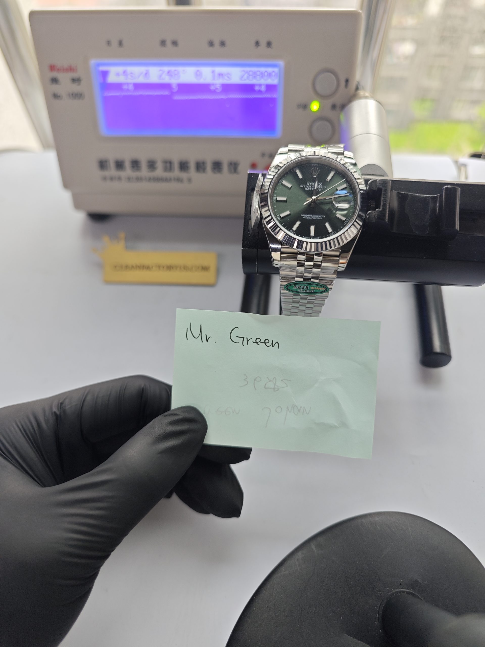 Clean Factory Rolex Datejust 41mm 126334jubilee Green Dial White Gold Fluted Bezel 904l Steel Best Edition 3235 Movement