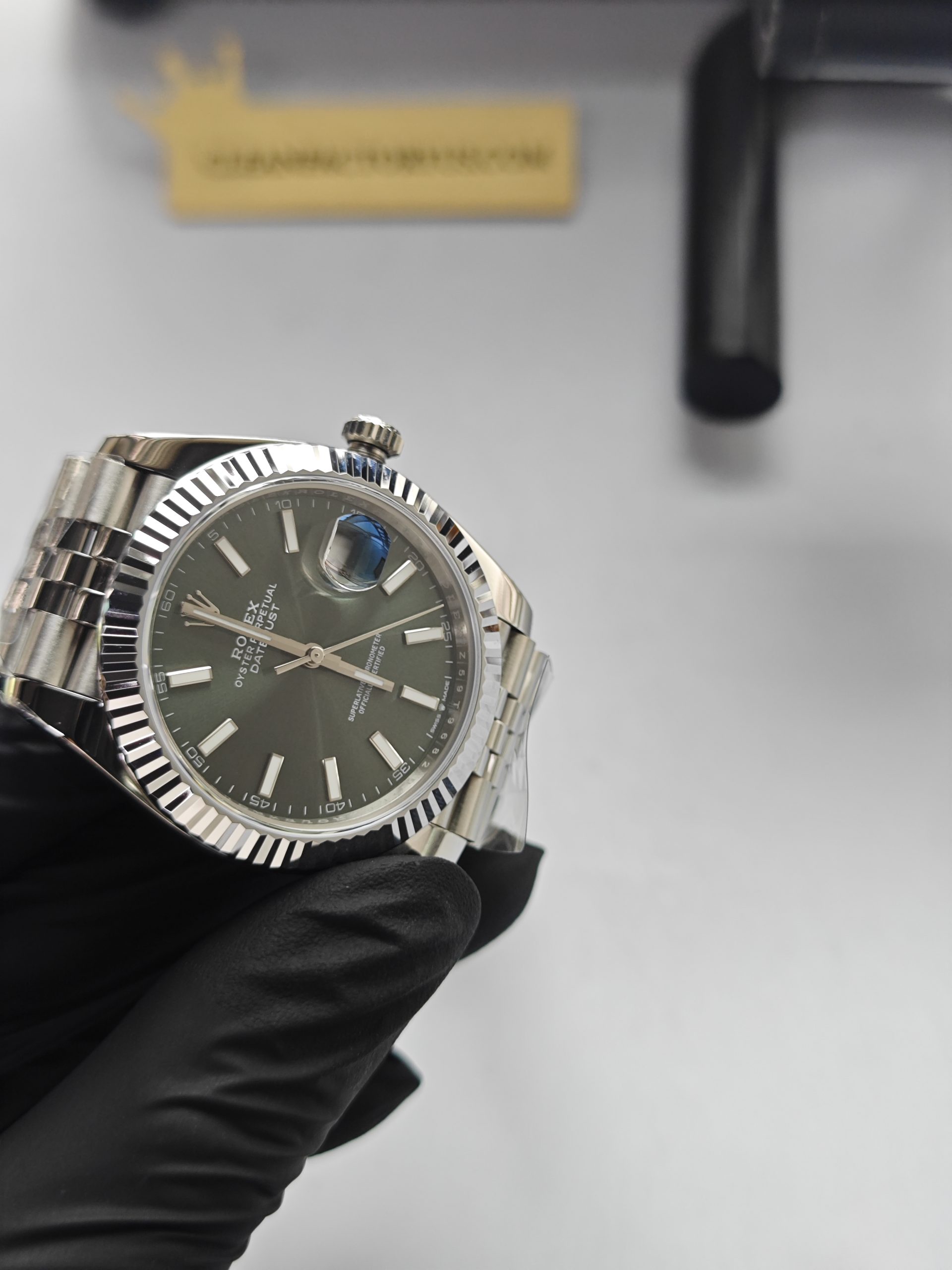 Clean Factory Rolex Datejust 41mm 126334jubilee Green Dial White Gold Fluted Bezel 904l Steel Best Edition 3235 Movement