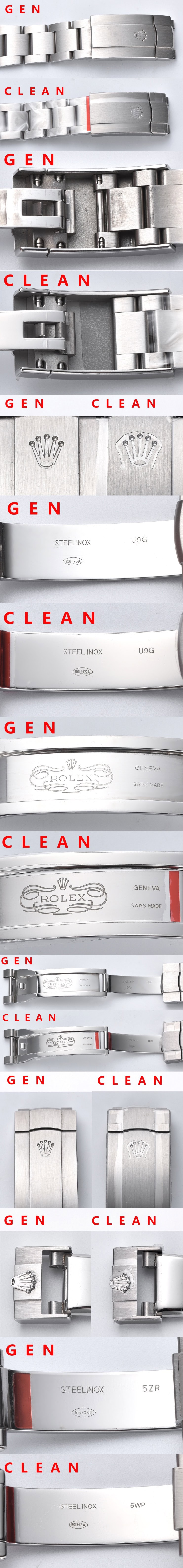 Clasp Engraving and CNC Coronet Comparison Gen vs Clean
