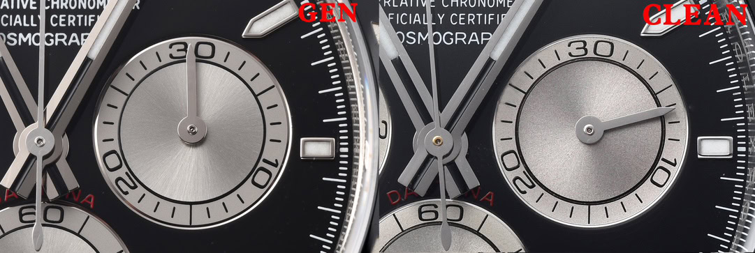 Clean Factory vs Gen 126519LN 3 o'clock Minute Counter Macro