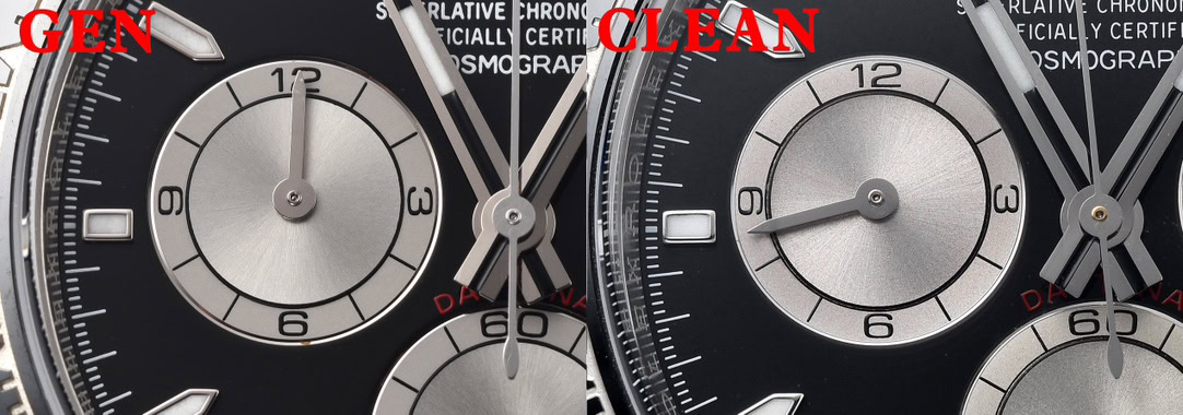 Clean Factory vs Gen 126519LN 9 o'clock Hour Counter Macro