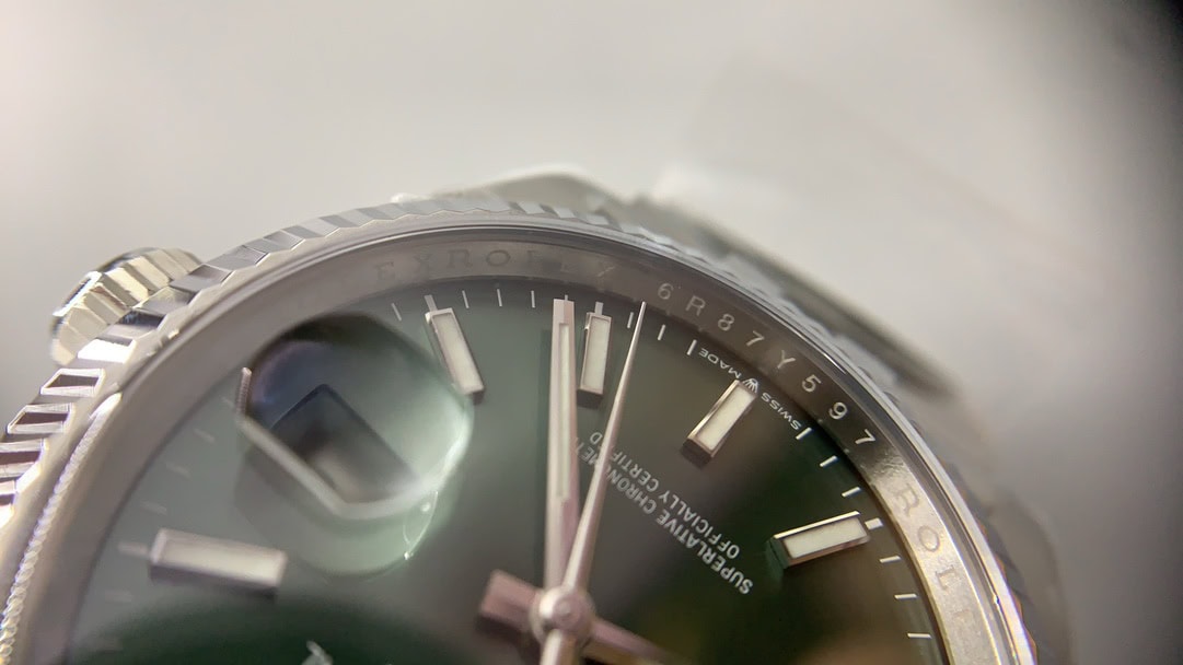 Clean Factory Datejust 36 Cyclops Black Hole Effect and Rehaut Laser Engraving