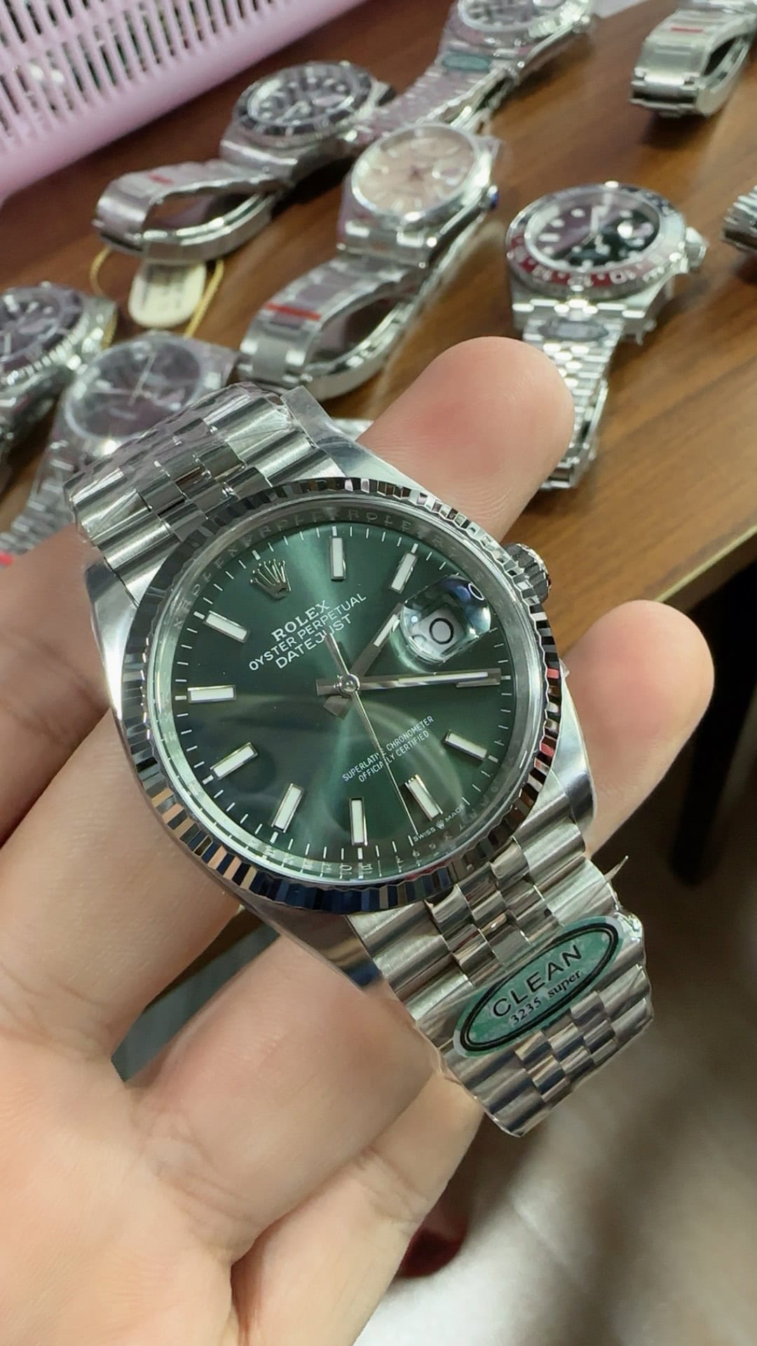 Clean Factory Datejust 36 Mint Green Upgraded Sunburst Dial Hands-On Review