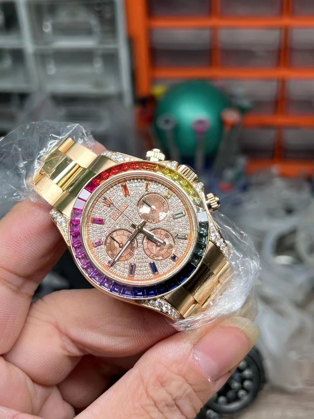 SW Rainbow Dial Subdial Sheen and Color Synchronization
